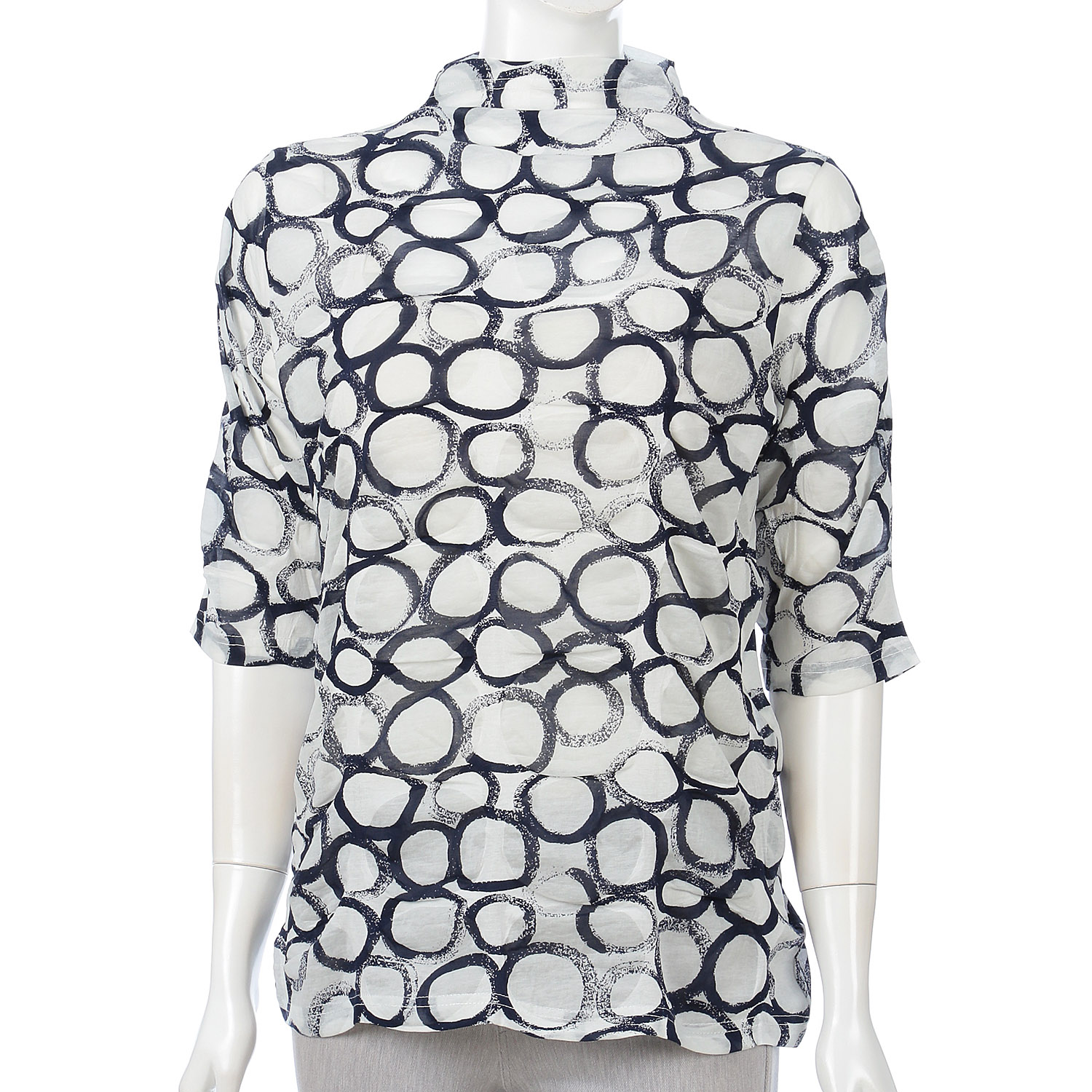 輪柄プリントカットソー