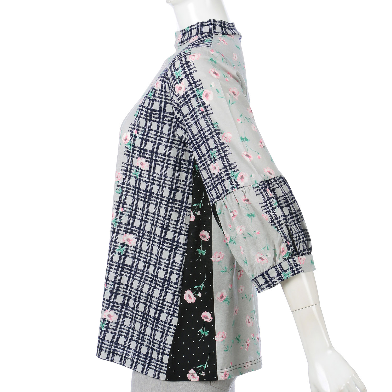 パッチワークプリントプルオーバー - 画像2