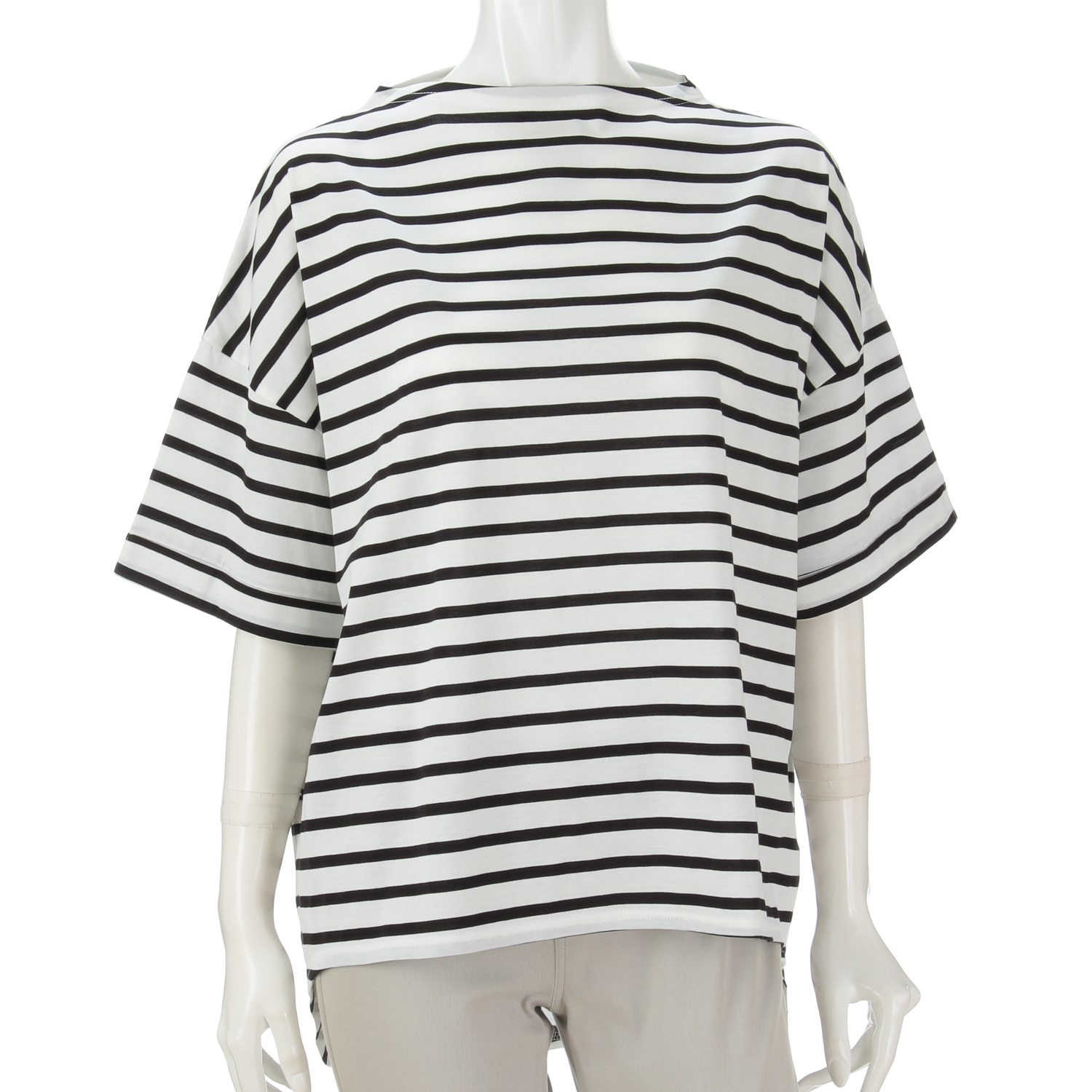 ボーダー背長プルオーバー - 画像4