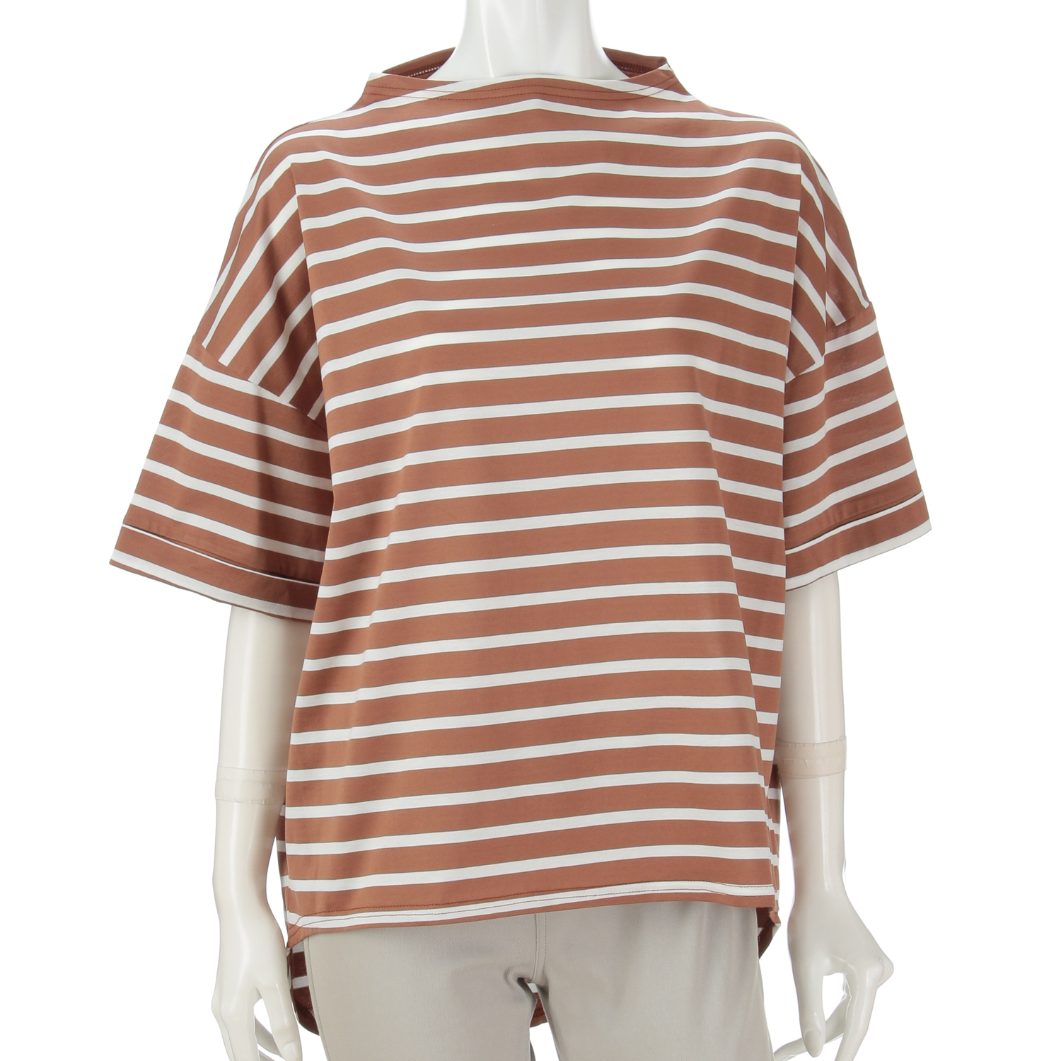 ボーダー背長プルオーバー - 画像7