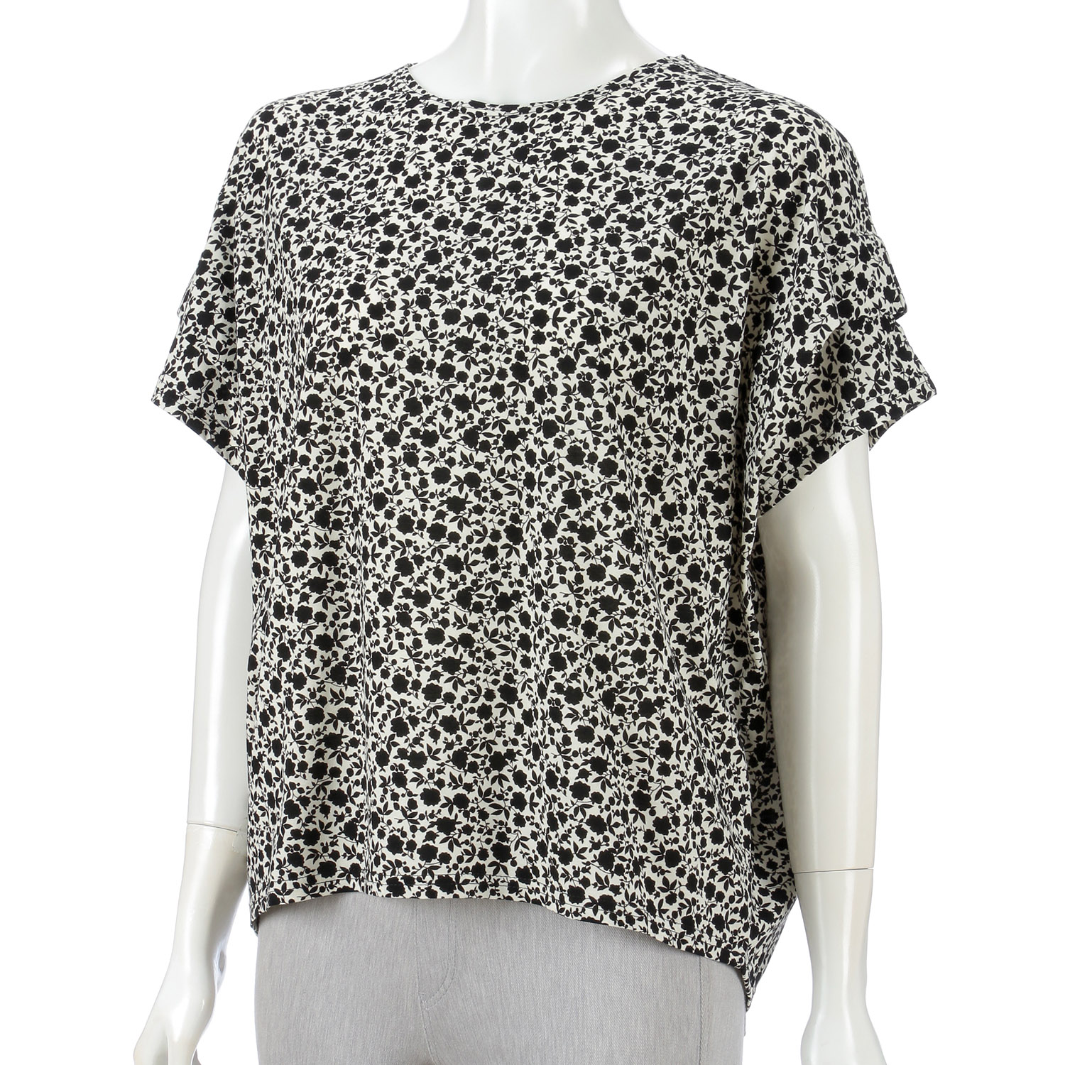 花袖タックプルオーバー - 画像2