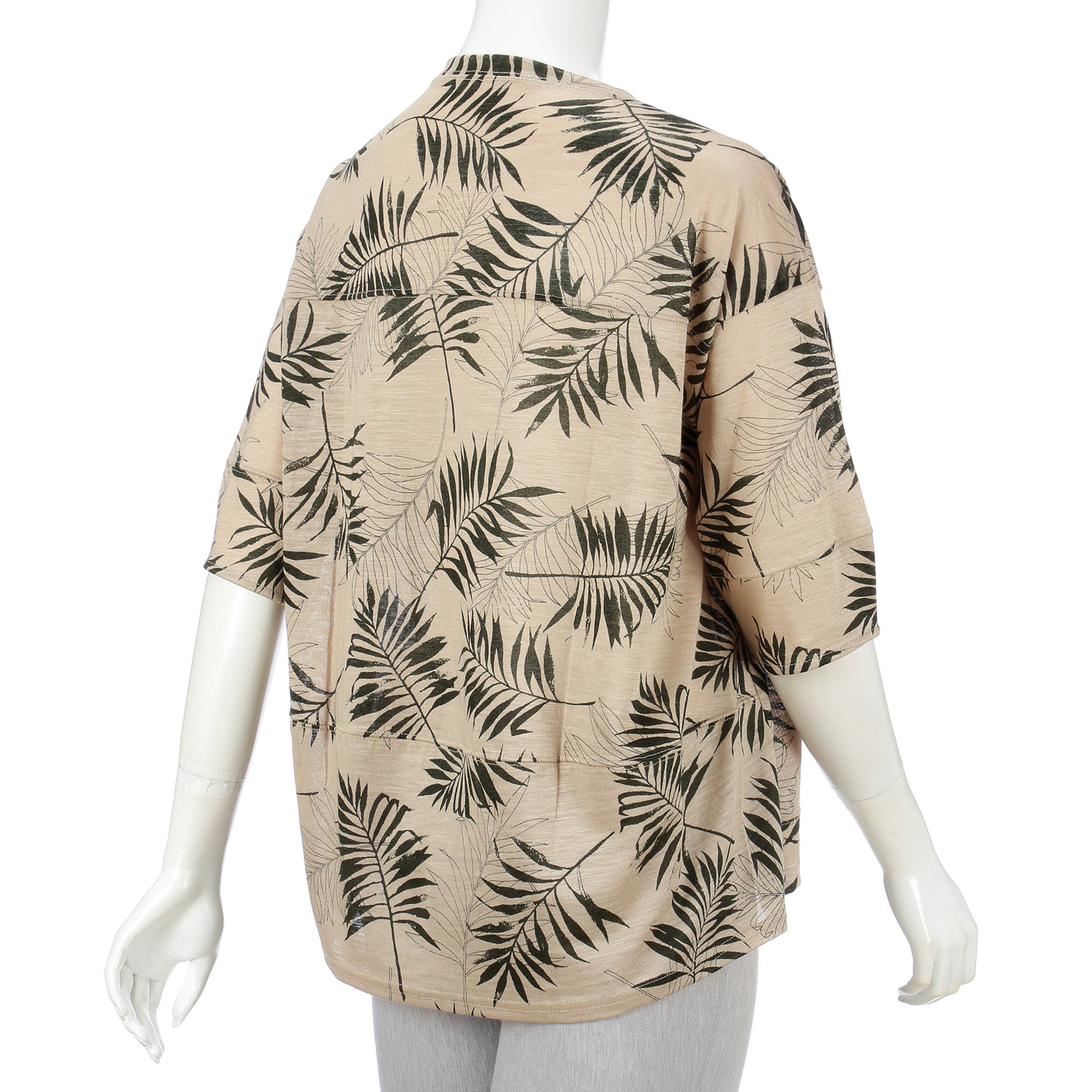 麻プリントプルオーバー - 画像5