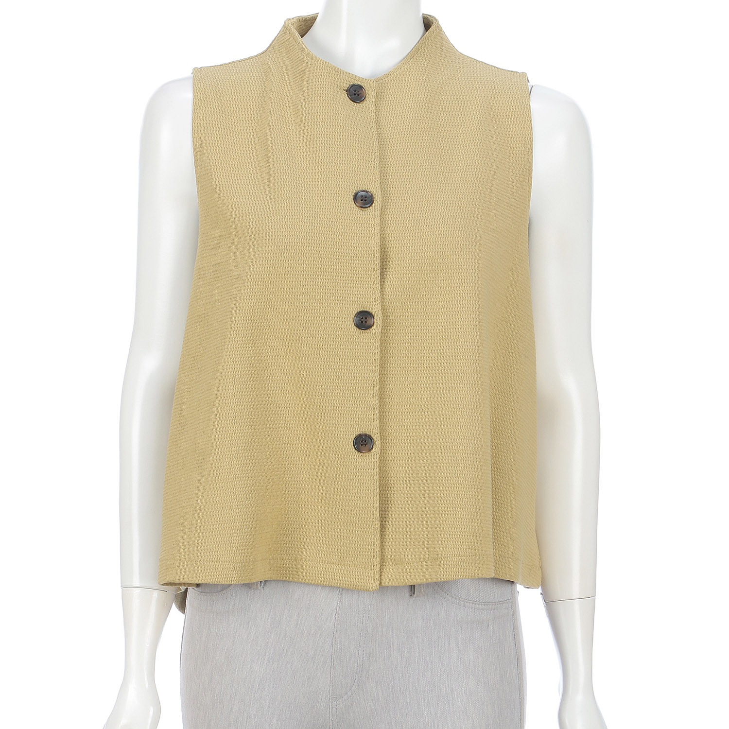 ウェーブ前開きベスト - 画像2