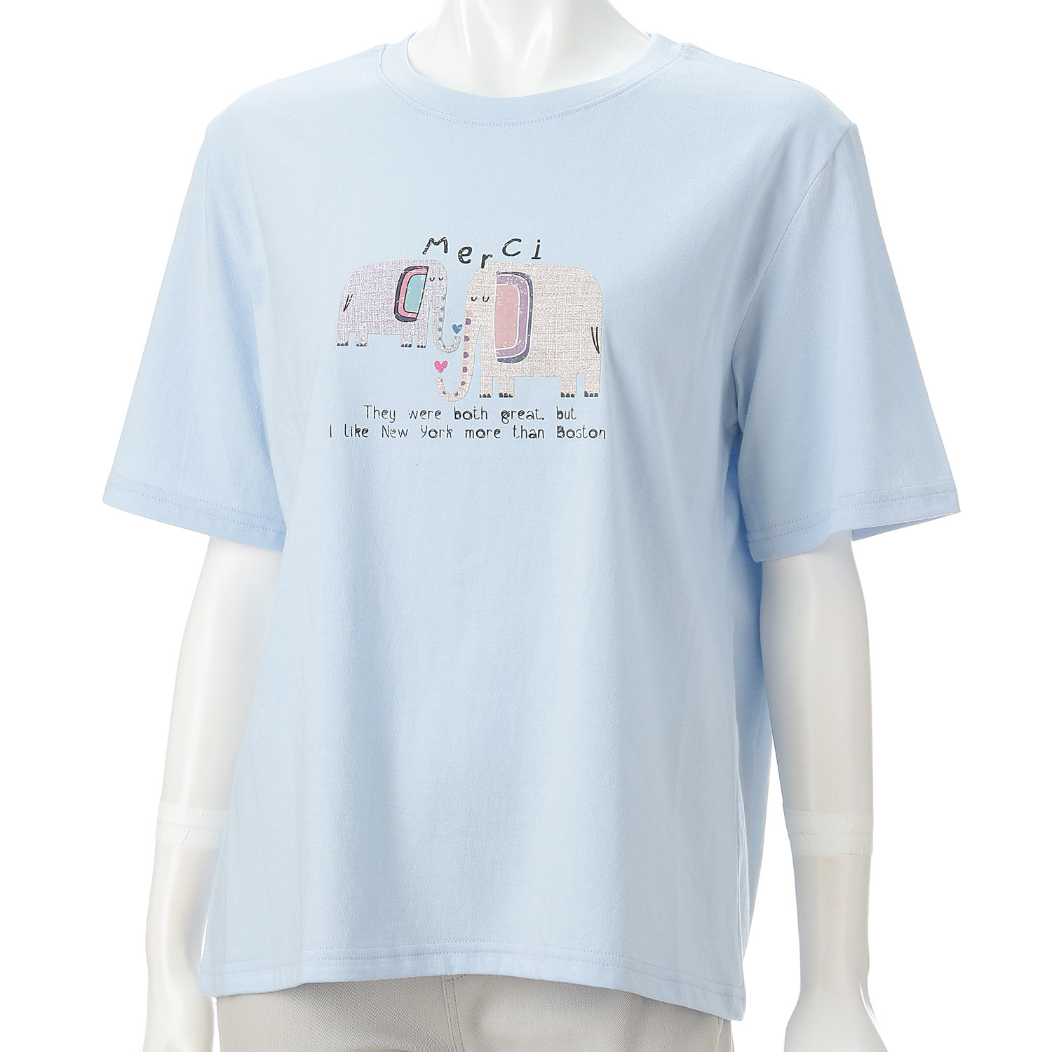 Klin Klin ゾウ柄Tシャツ - 画像1