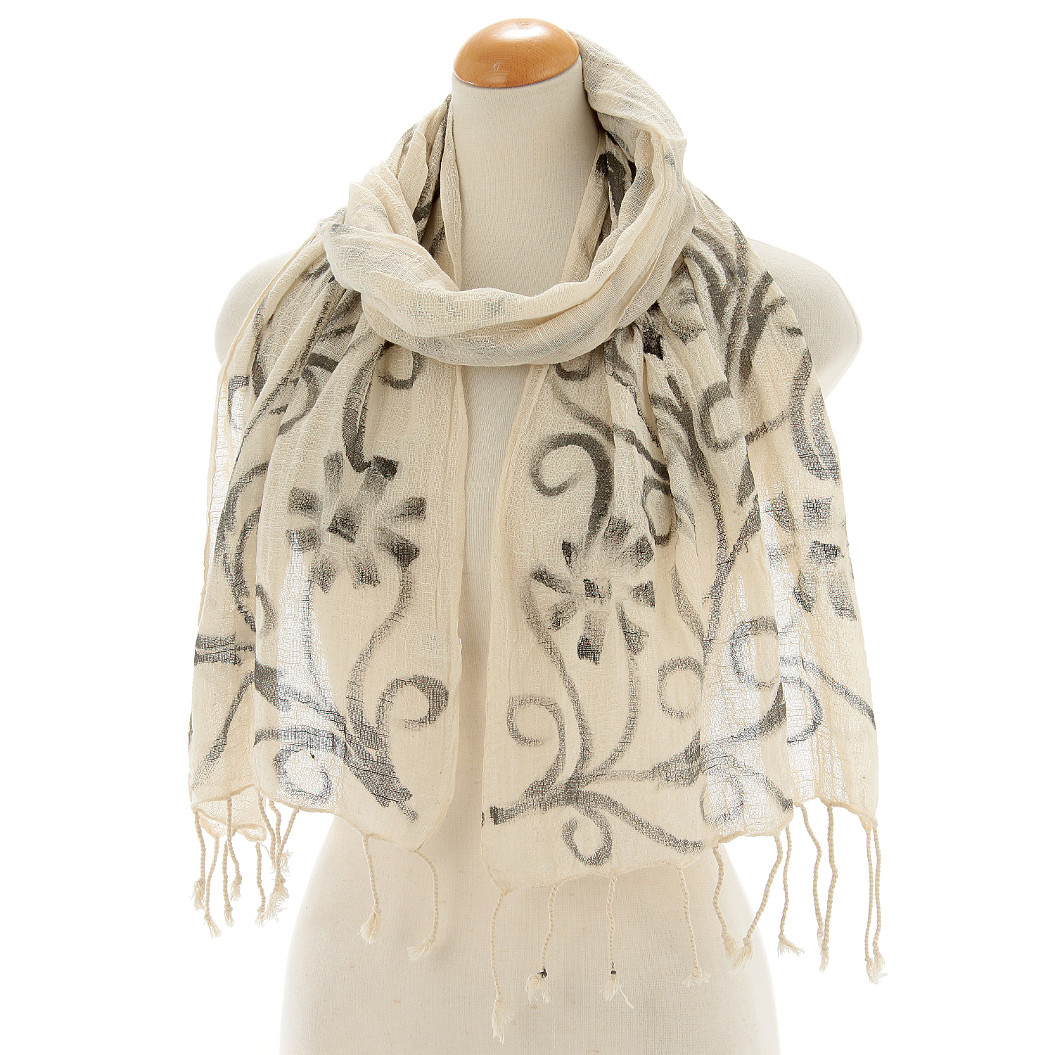 インド製 手書き風ストール - 画像6