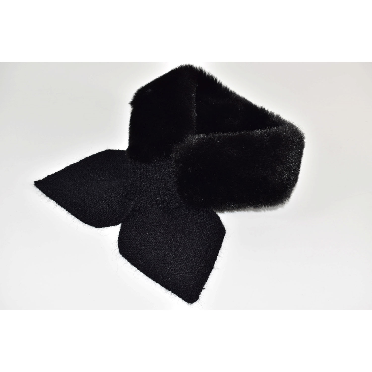 【ベージュ終了】ニット＆ファーティペット - 画像6