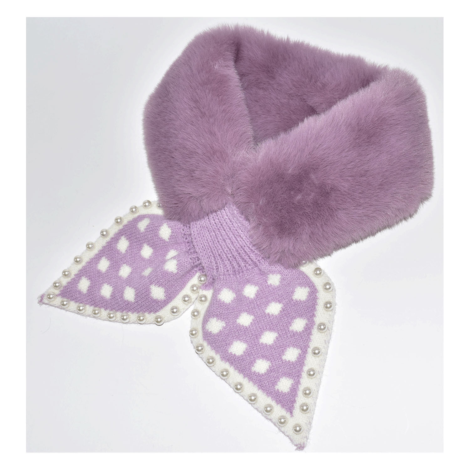 ビジュー付きニット＆ファードットティペット - 画像11