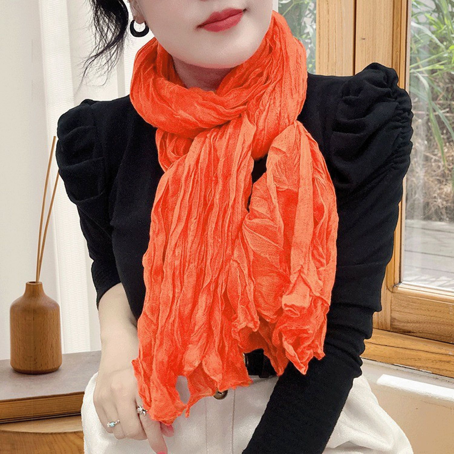 クシュクシュカラーストール - 画像1