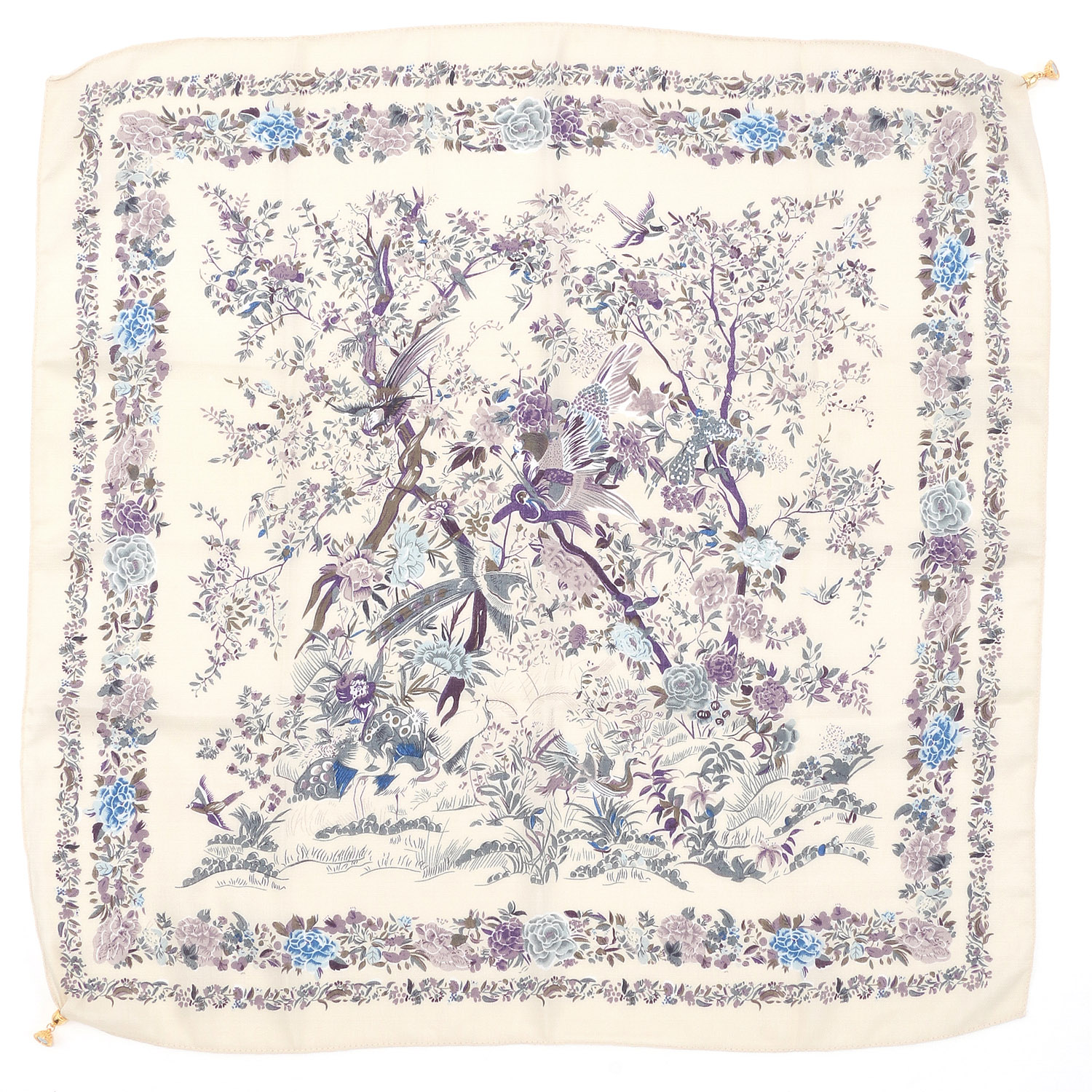 マグネットスカーフ マルチプリント ゴールド金具 - 画像2