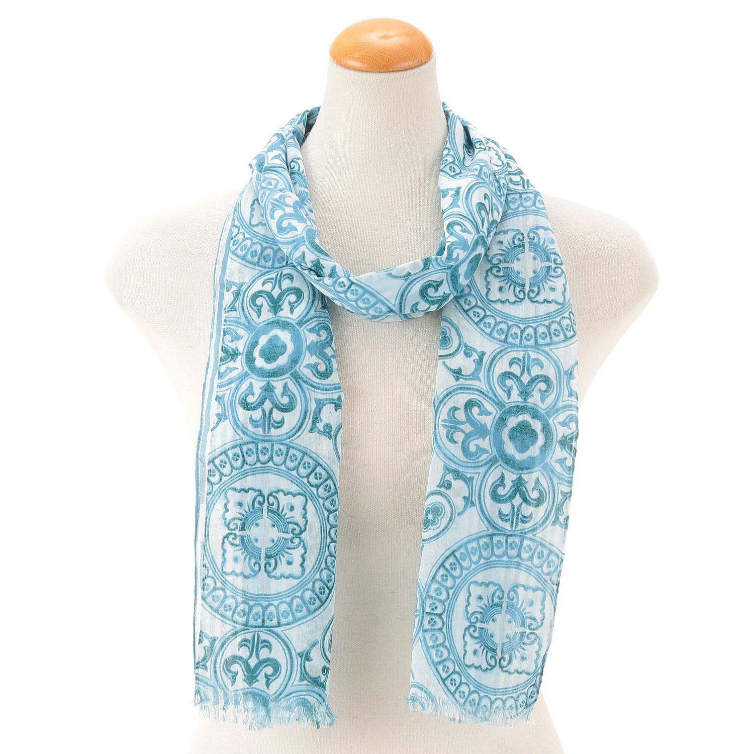 インド製 コットンストール アラベスク