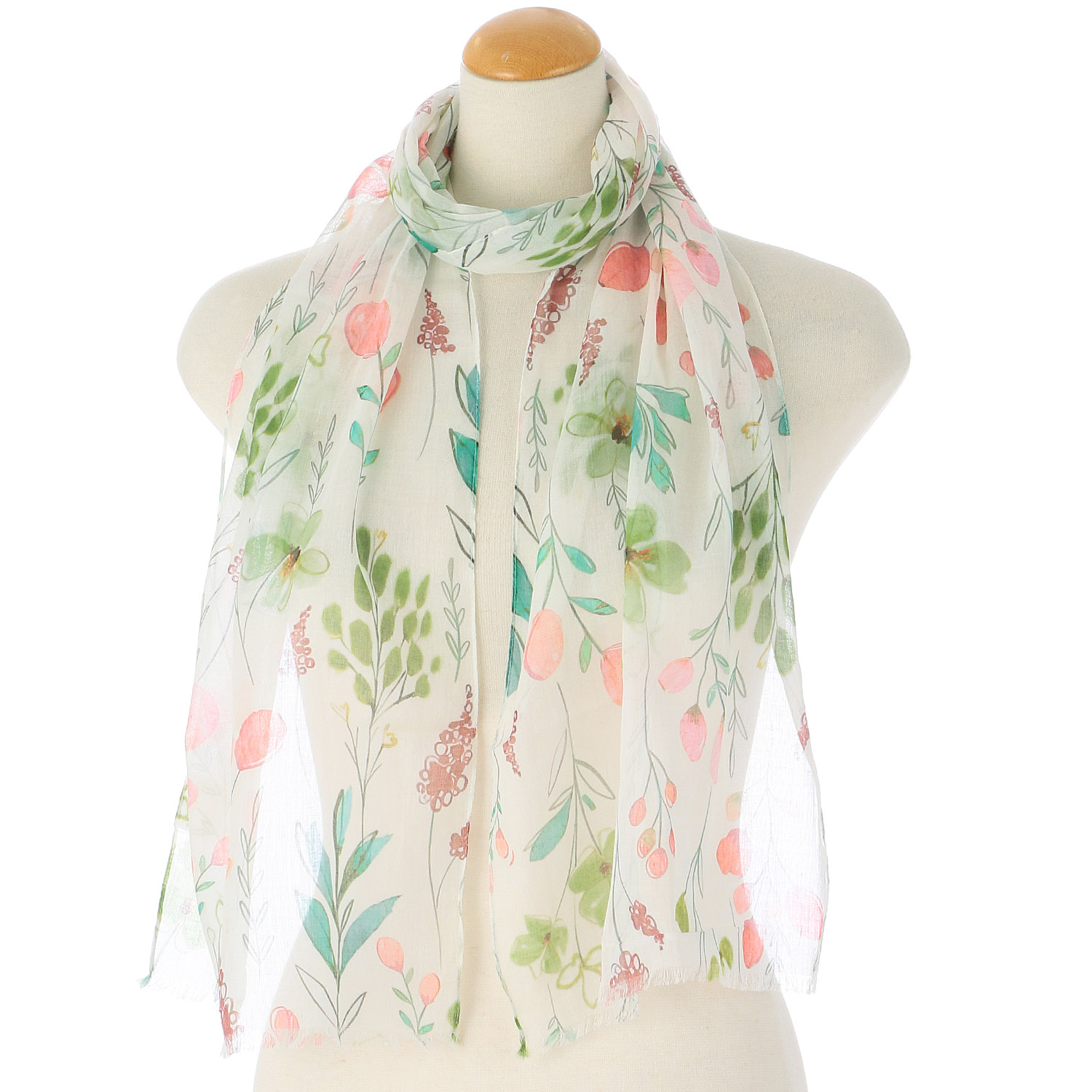 インド製 コットンストール 花柄 - 画像1