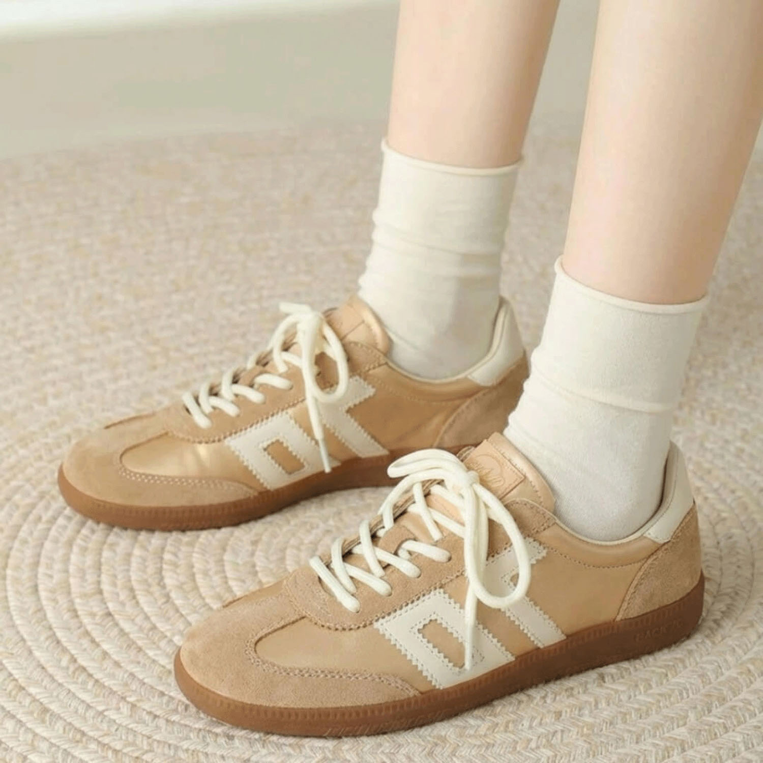 BACK70【GHOST】サテンコンビスニーカー