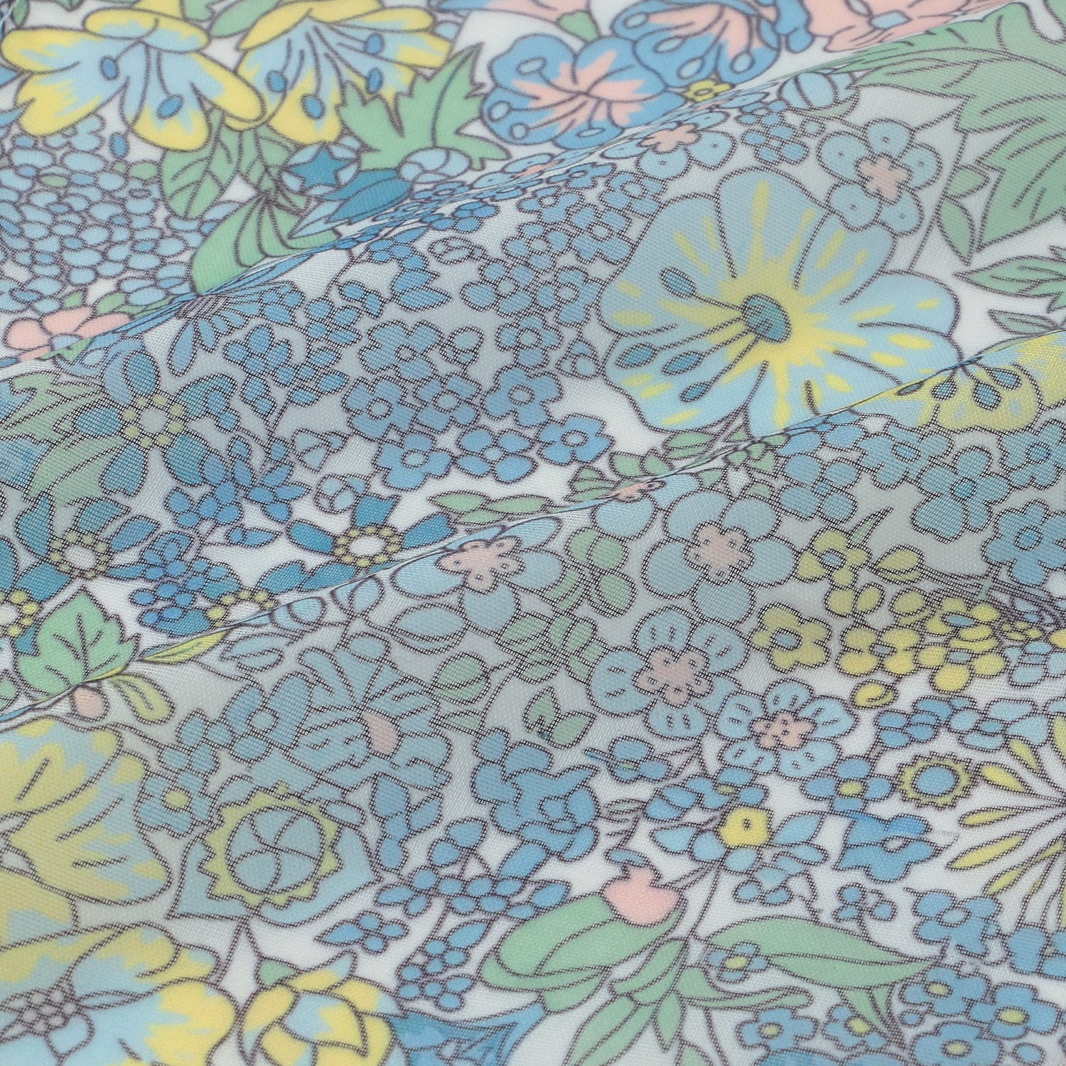 小花柄剣先ストール - 画像5