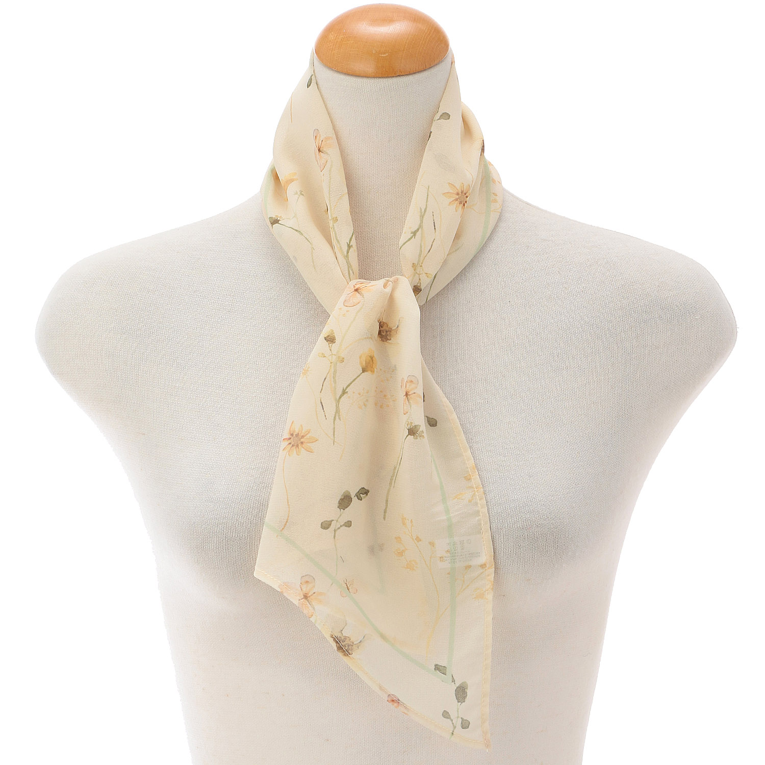 接触冷感フラワー剣先ストール - 画像5