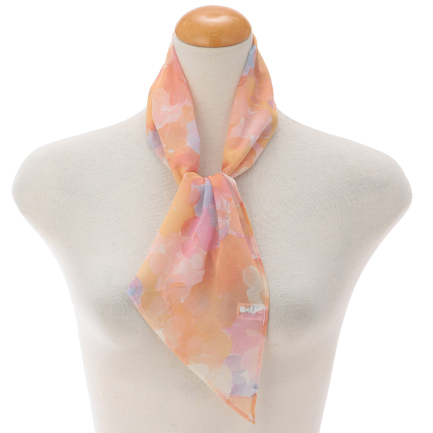 接触冷感ニュアンスフラワー剣先ストール - 画像3