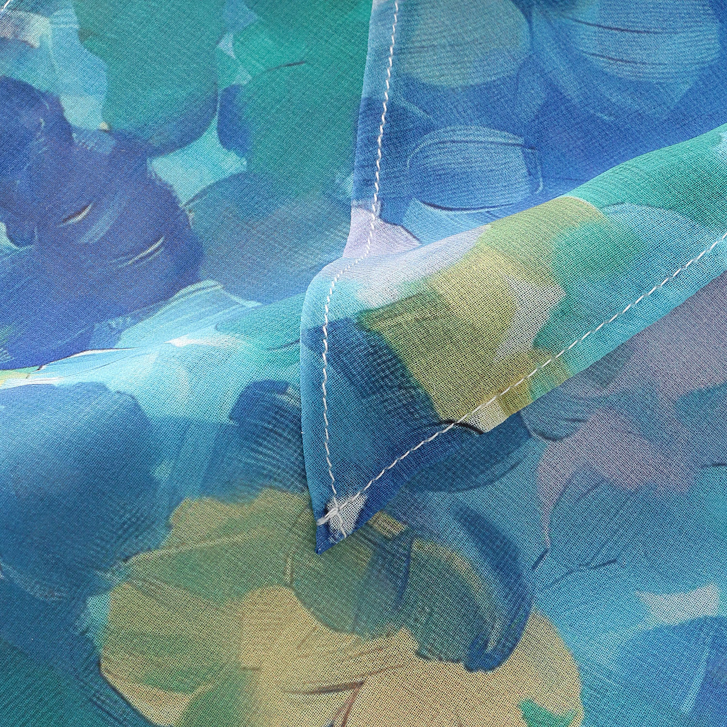 接触冷感ニュアンスフラワー剣先ストール - 画像6