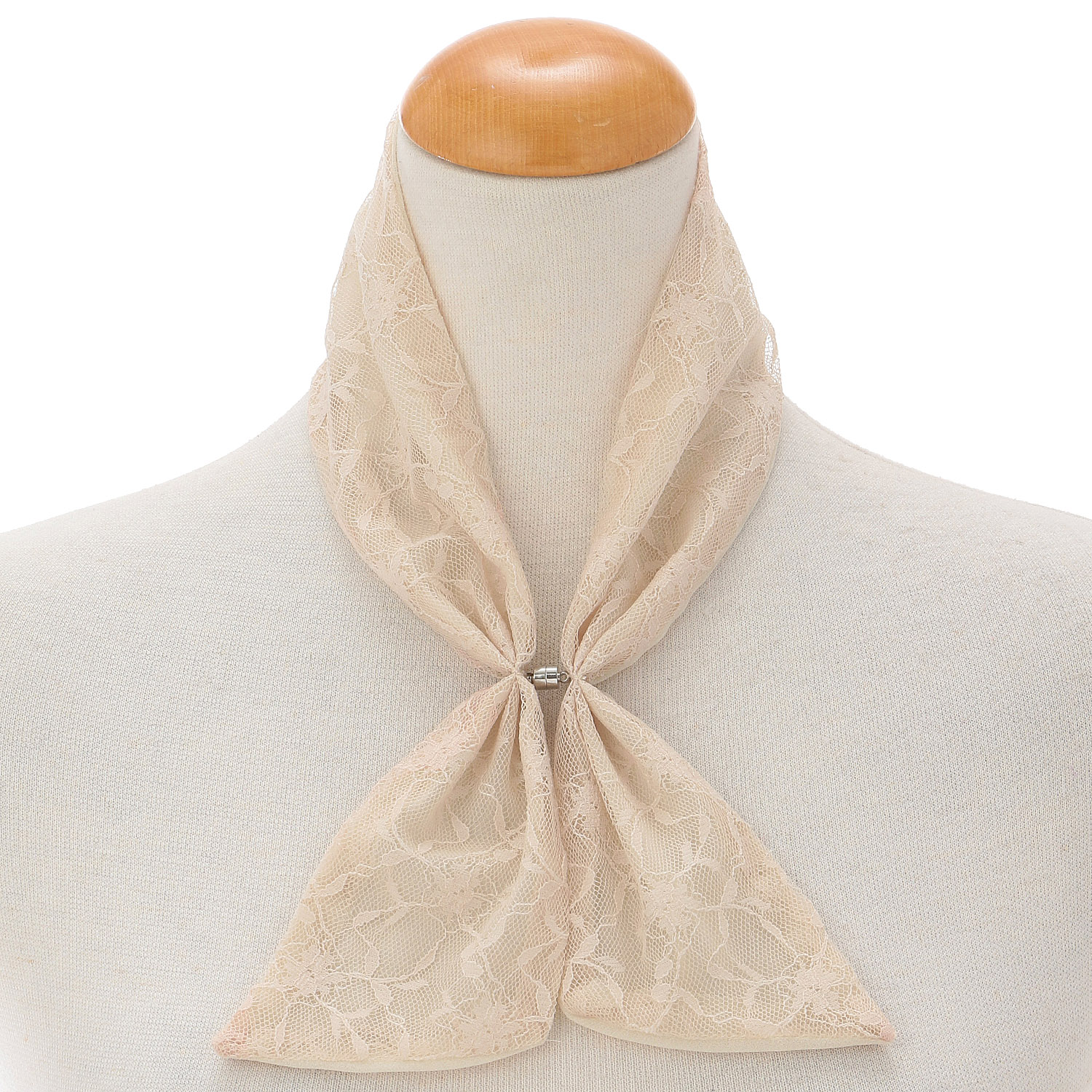 マグネット付接触冷感レーススカーフ - 画像3