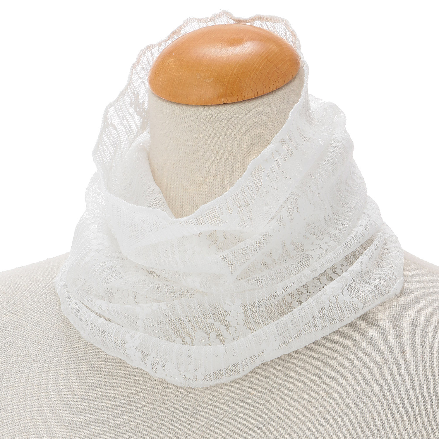 フラワーブーケレースネックカバー