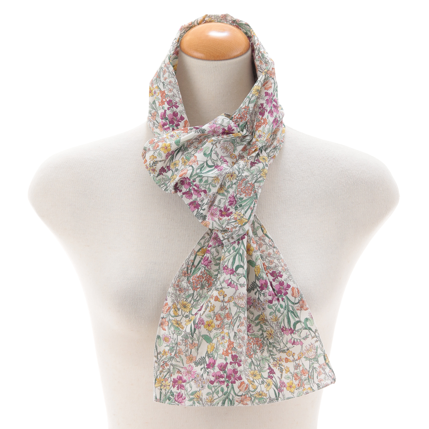 日本製 コットンフラワー差込みストール - 画像2