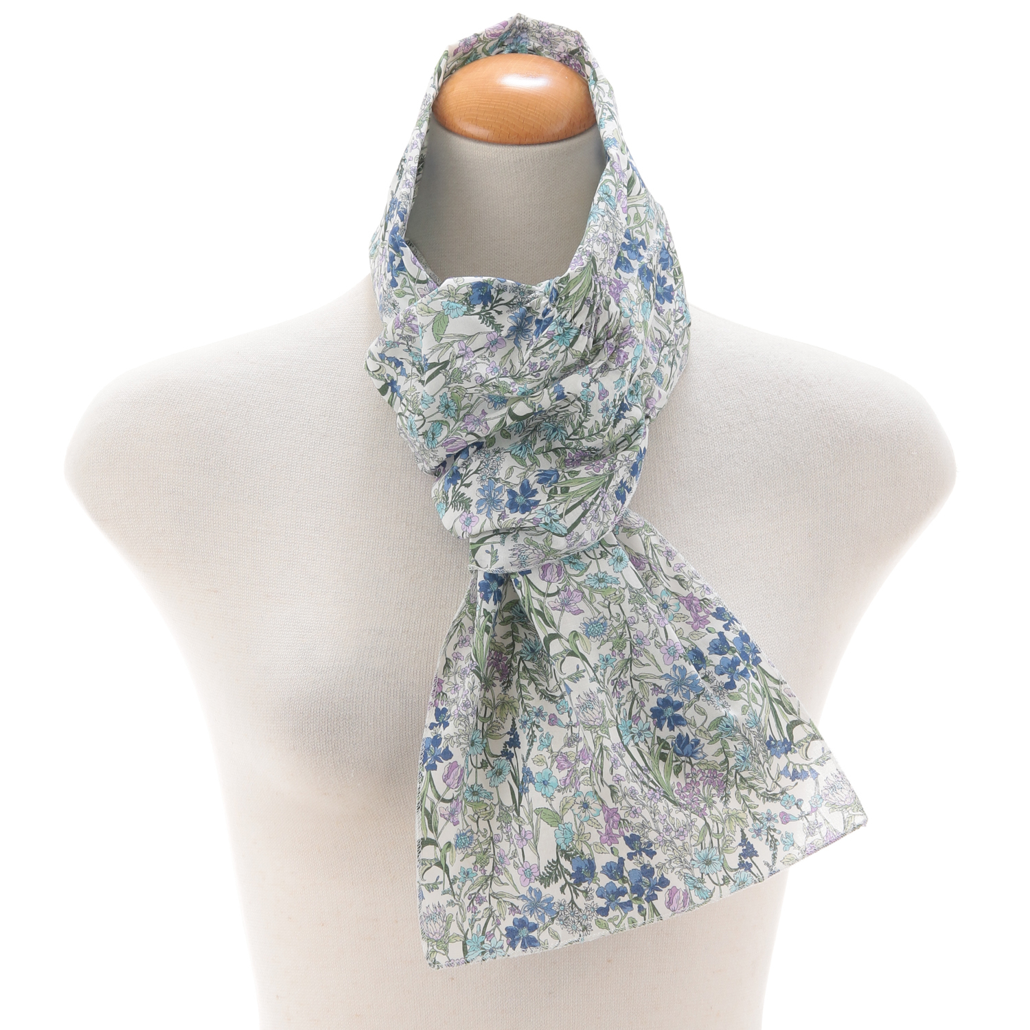 日本製 コットンフラワー差込みストール