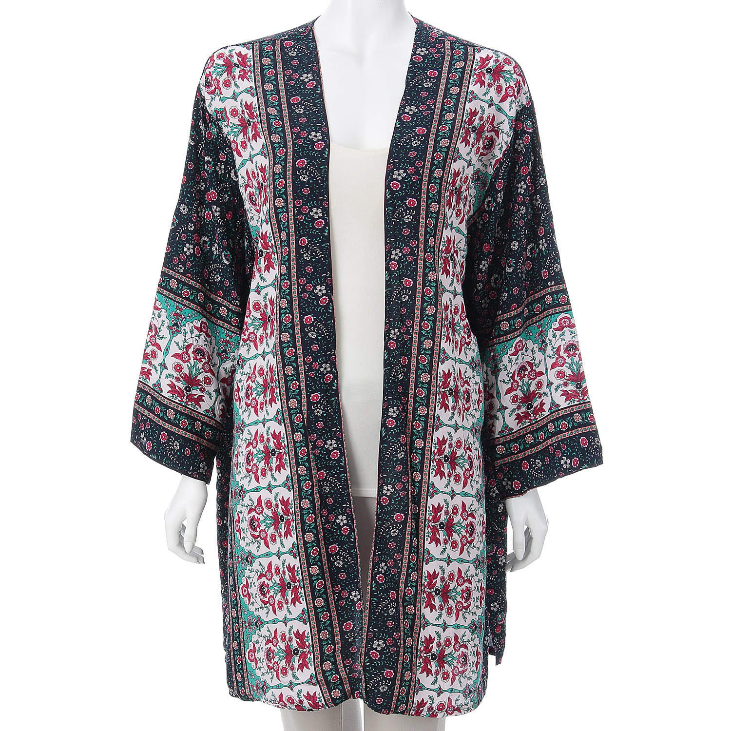 7分袖プリントジレ - 画像2