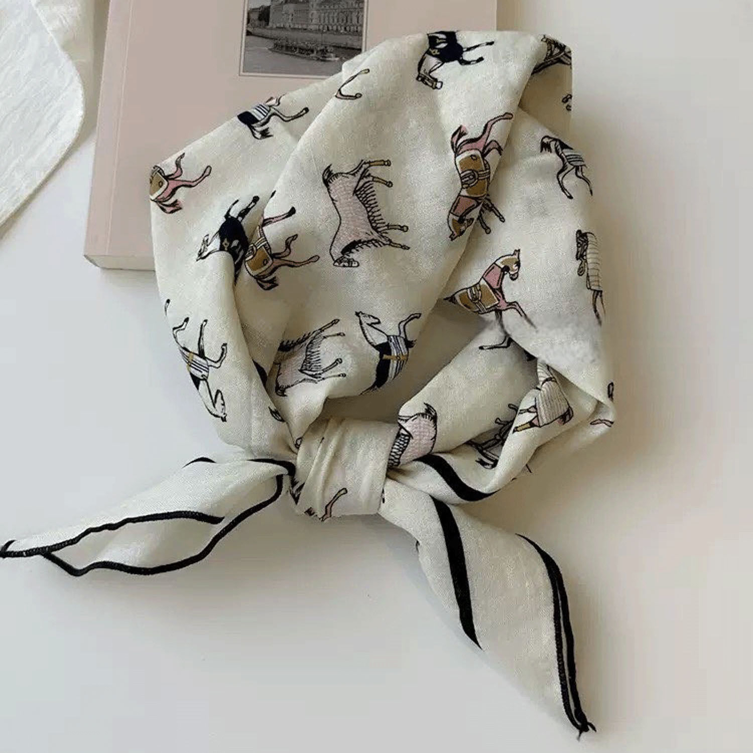 ポリエステルプチスカーフ 55×55 - 画像5