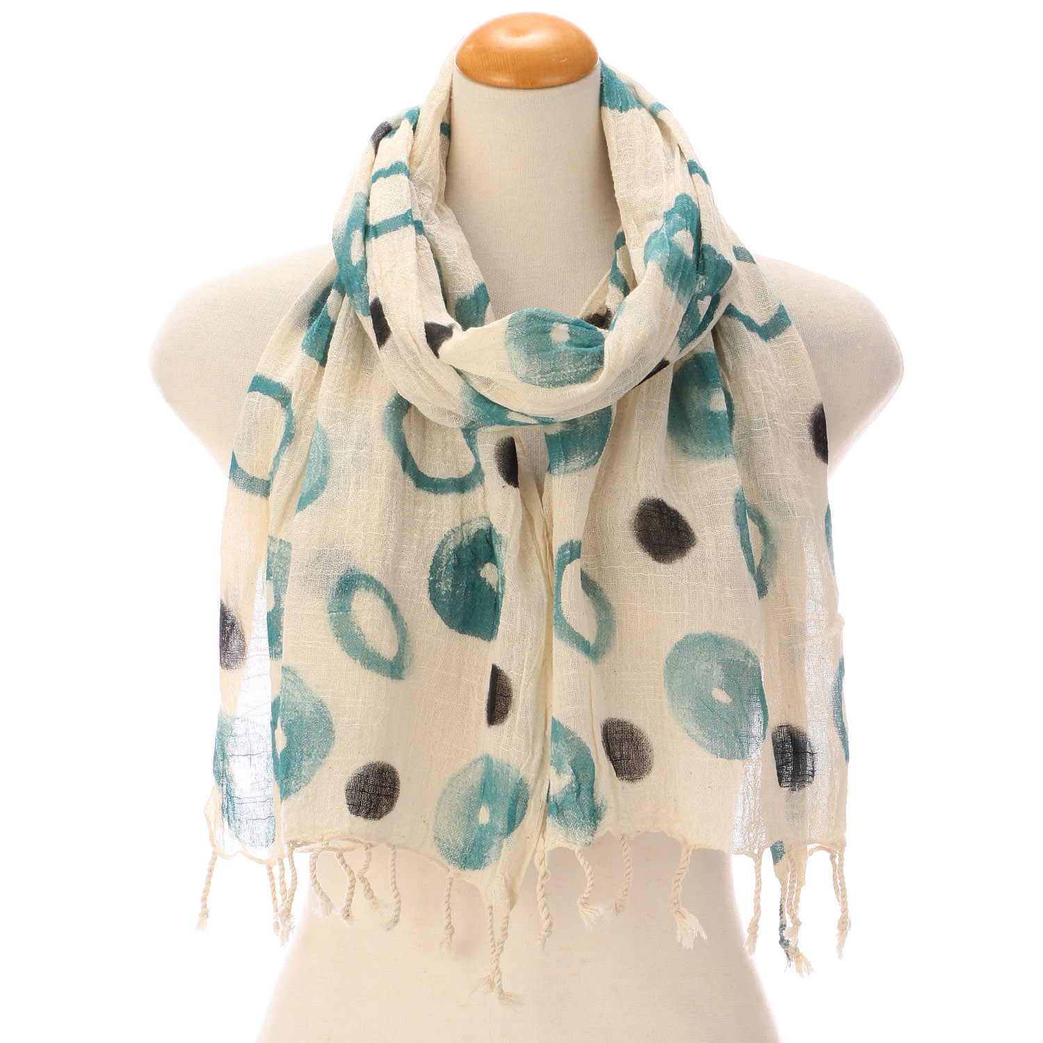 【07終了】インド製 手描き風ストール カラー - 画像14