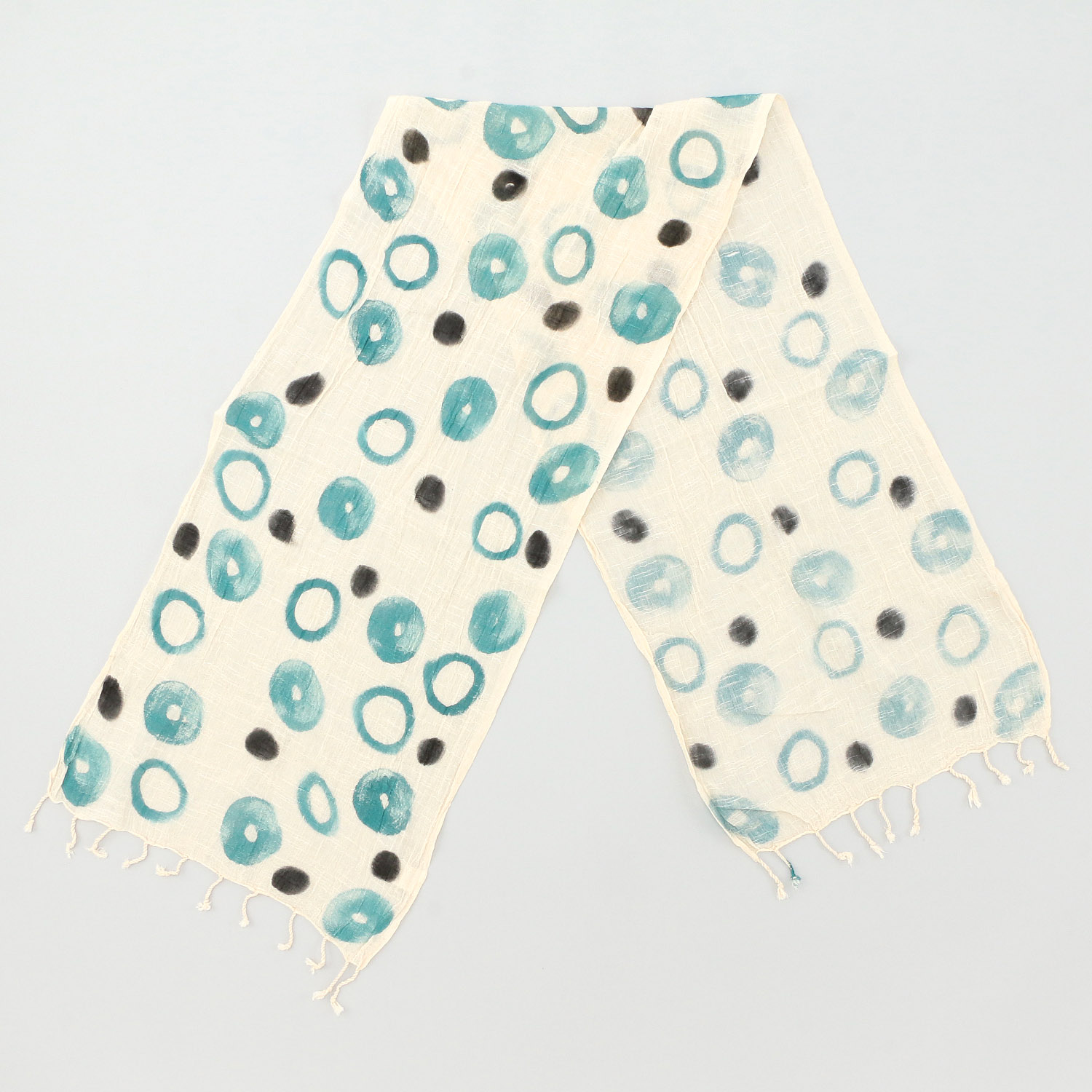 【07終了】インド製 手描き風ストール カラー - 画像17