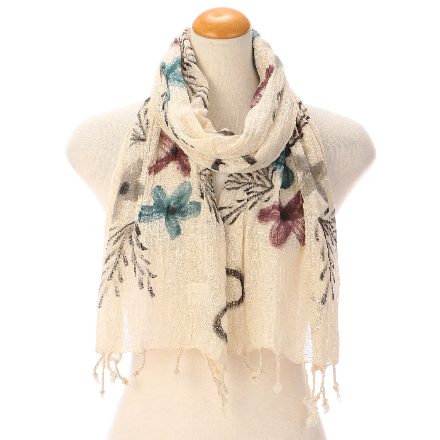 【07終了】インド製 手描き風ストール カラー - 画像22