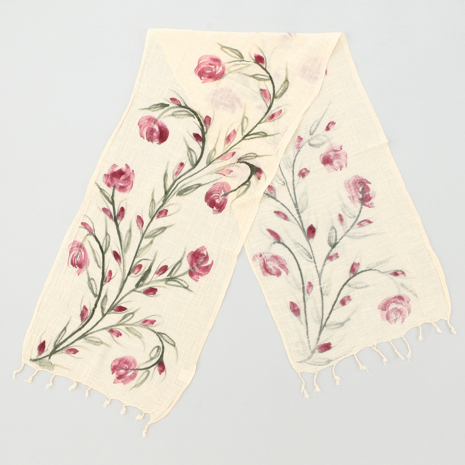 【07終了】インド製 手描き風ストール カラー - 画像25