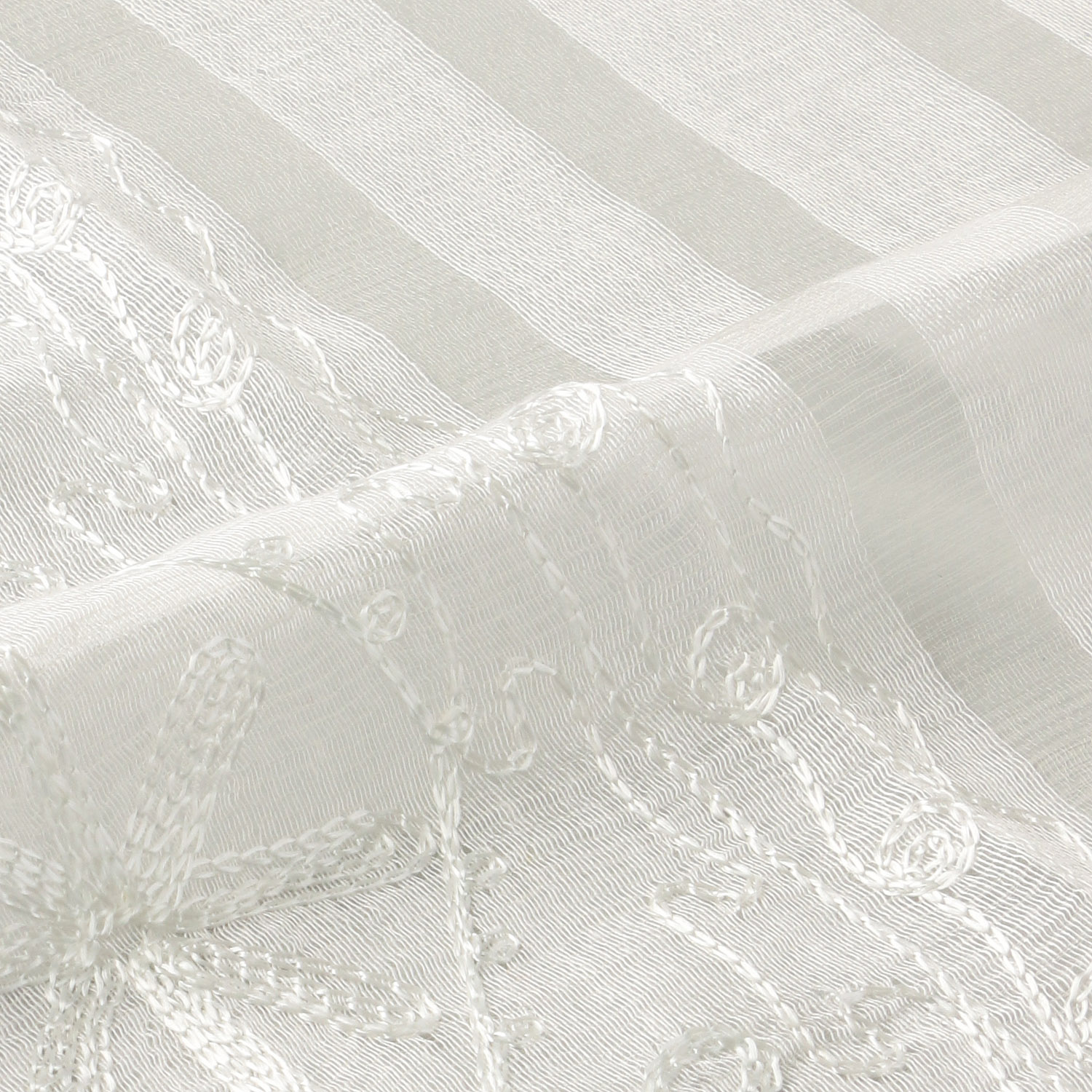 インド製 シルク混刺繍ストール - 画像7