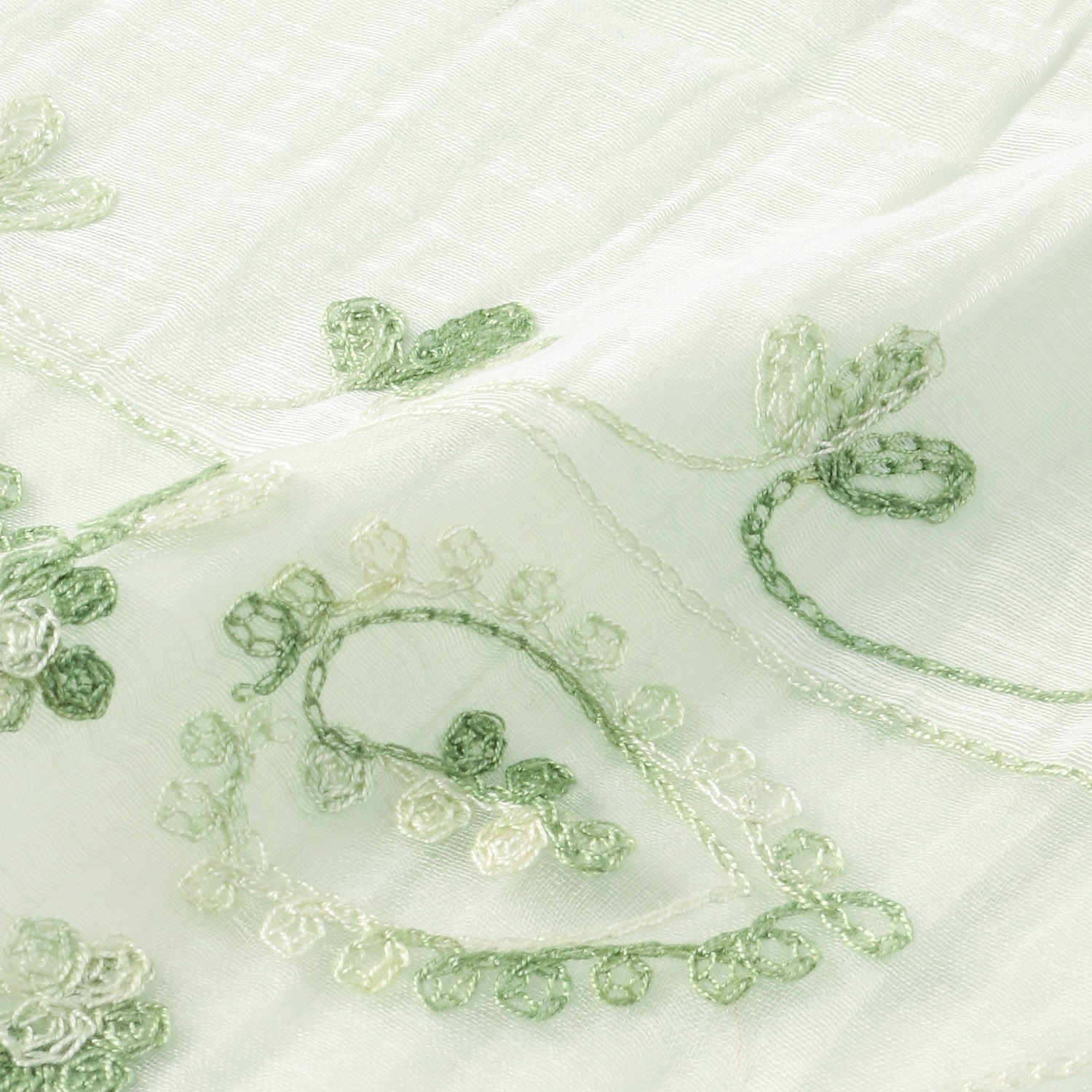 インド製 綿シルク刺繍ストール - 画像5