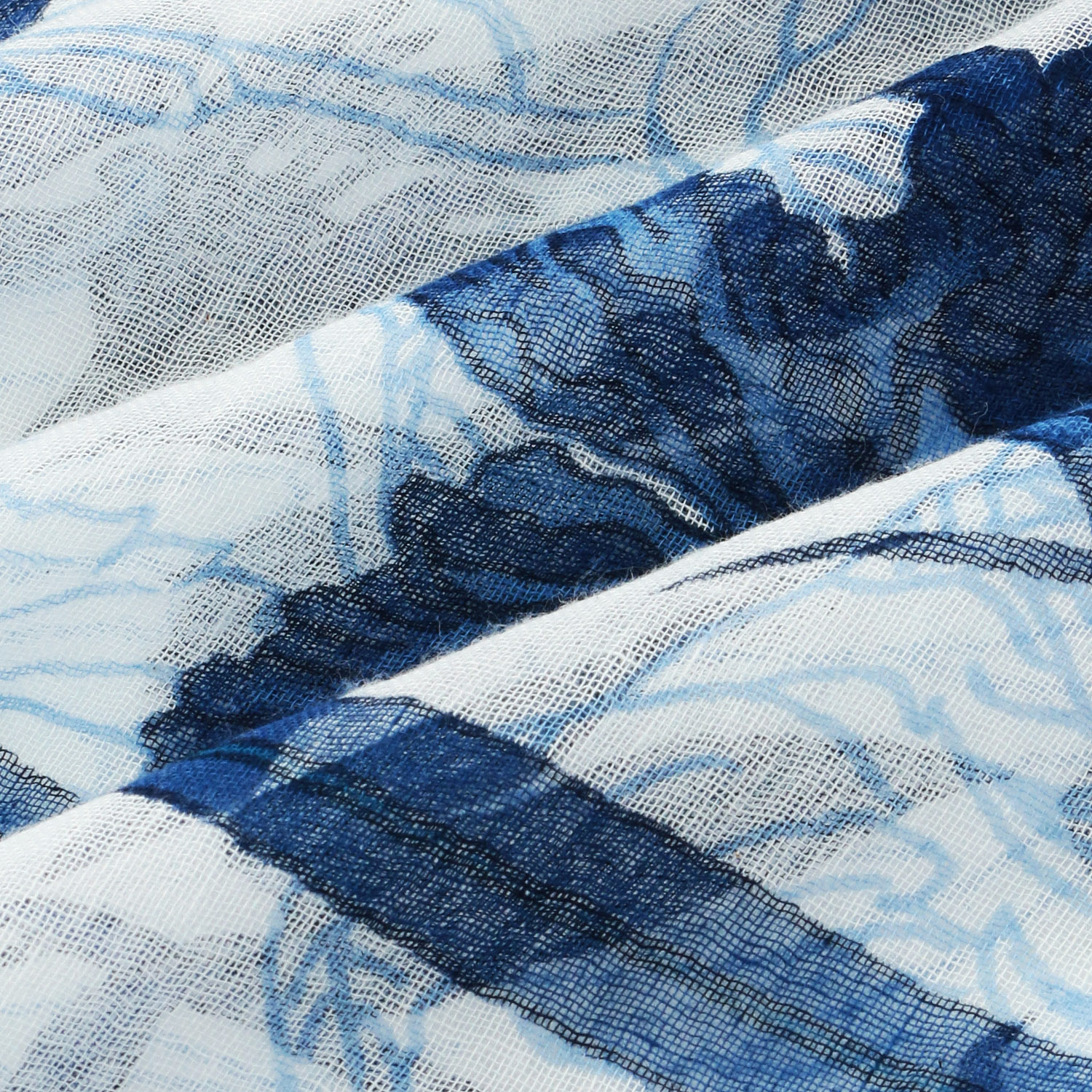 インド製 コットンガーゼ調大判ストール - 画像3