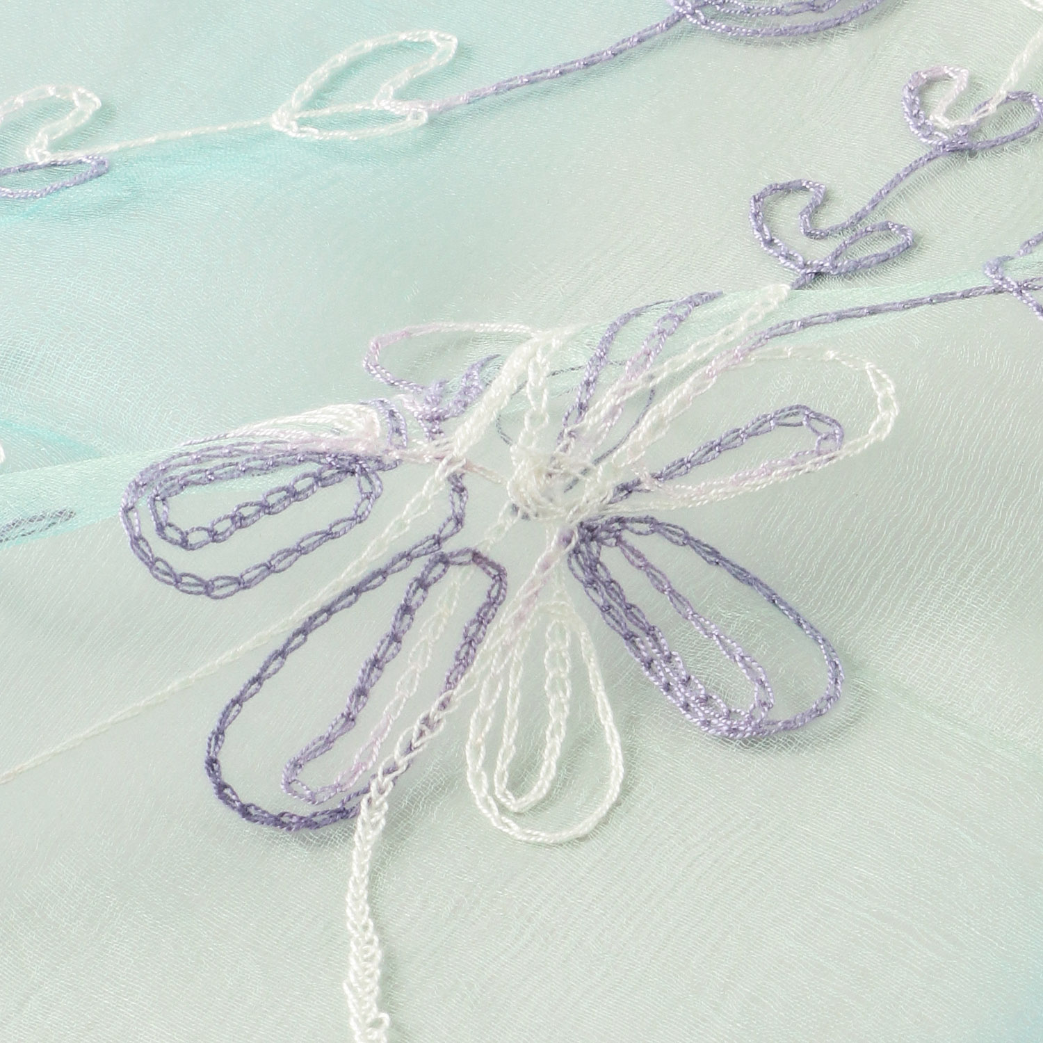 インド製 シルク刺繍グラデーションストール - 画像5