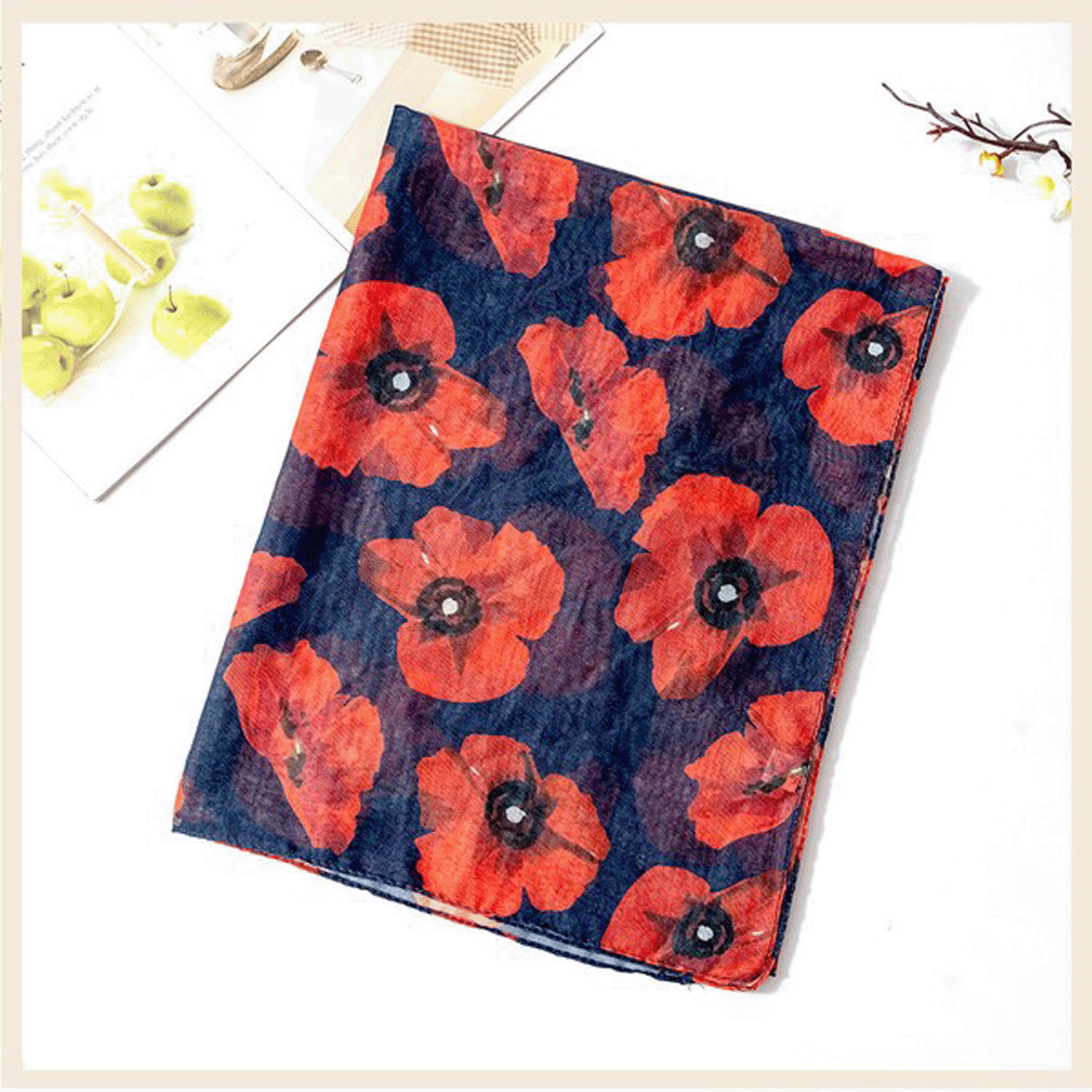 大判ストール ポピー - 画像3