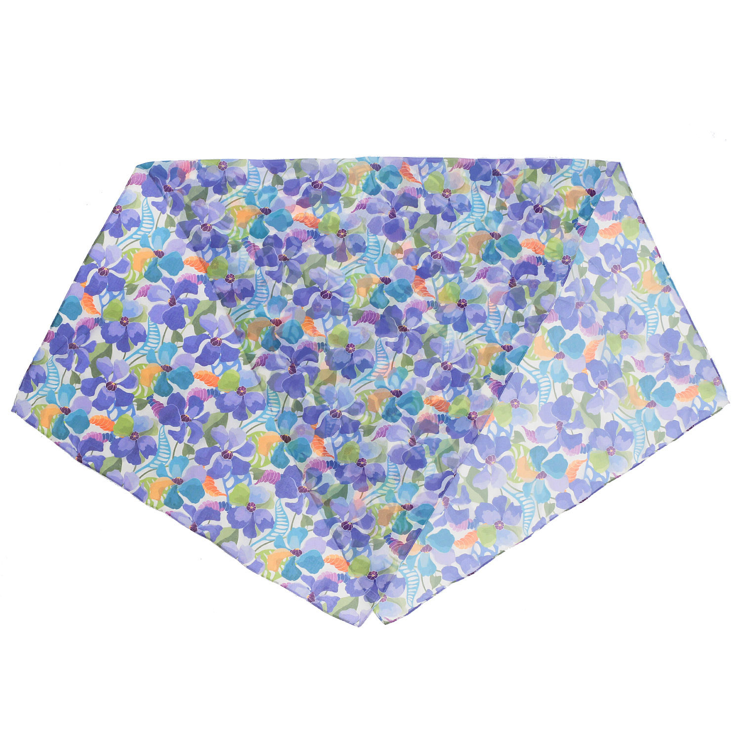 【ディープブルー終了】花柄プリントストール - 画像12