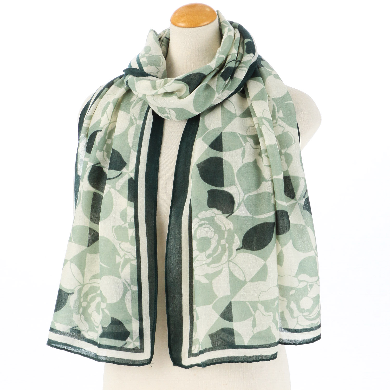 バラ柄ストール - 画像1