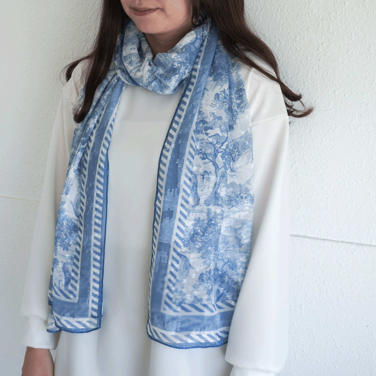 シルキータッチプリントストール - 画像2