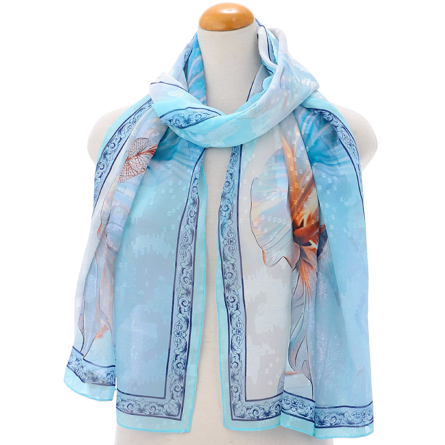 シルキータッチプリントストール - 画像12