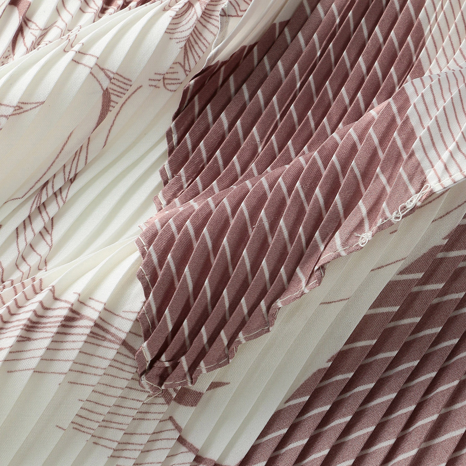 プリーツスカーフ リースストライプ - 画像4