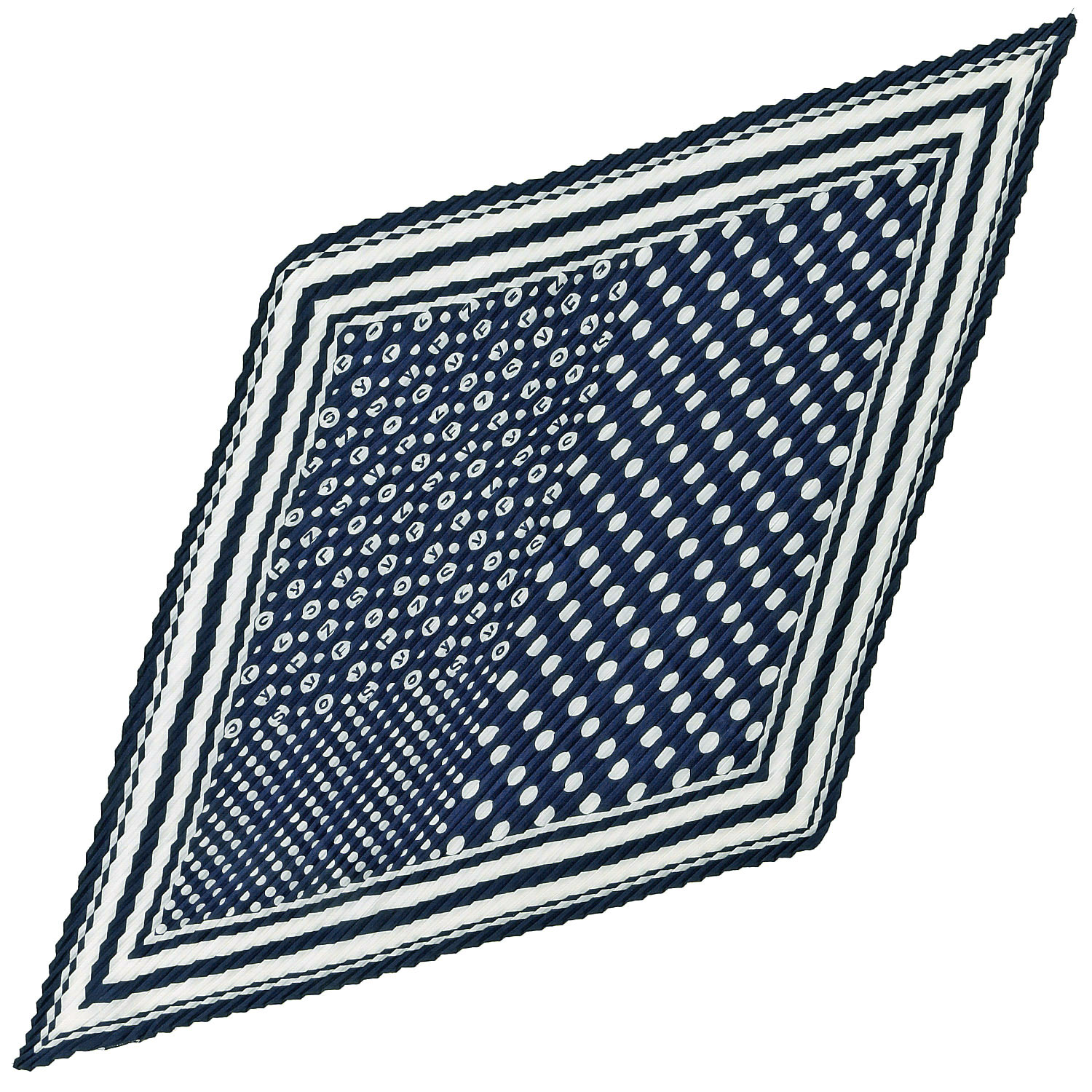 プリーツスカーフ ドット英字 - 画像5