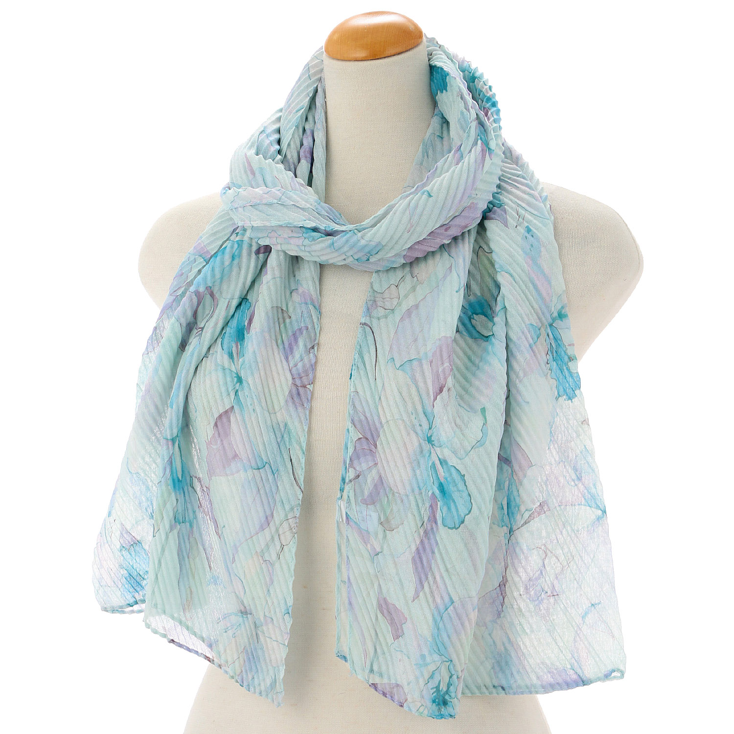 花柄プリーツストール - 画像5