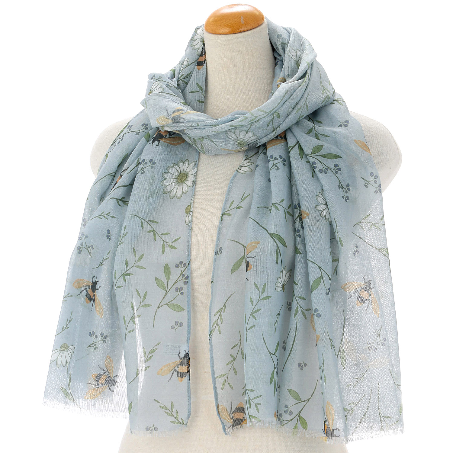 蜂フラワープリントストール - 画像3