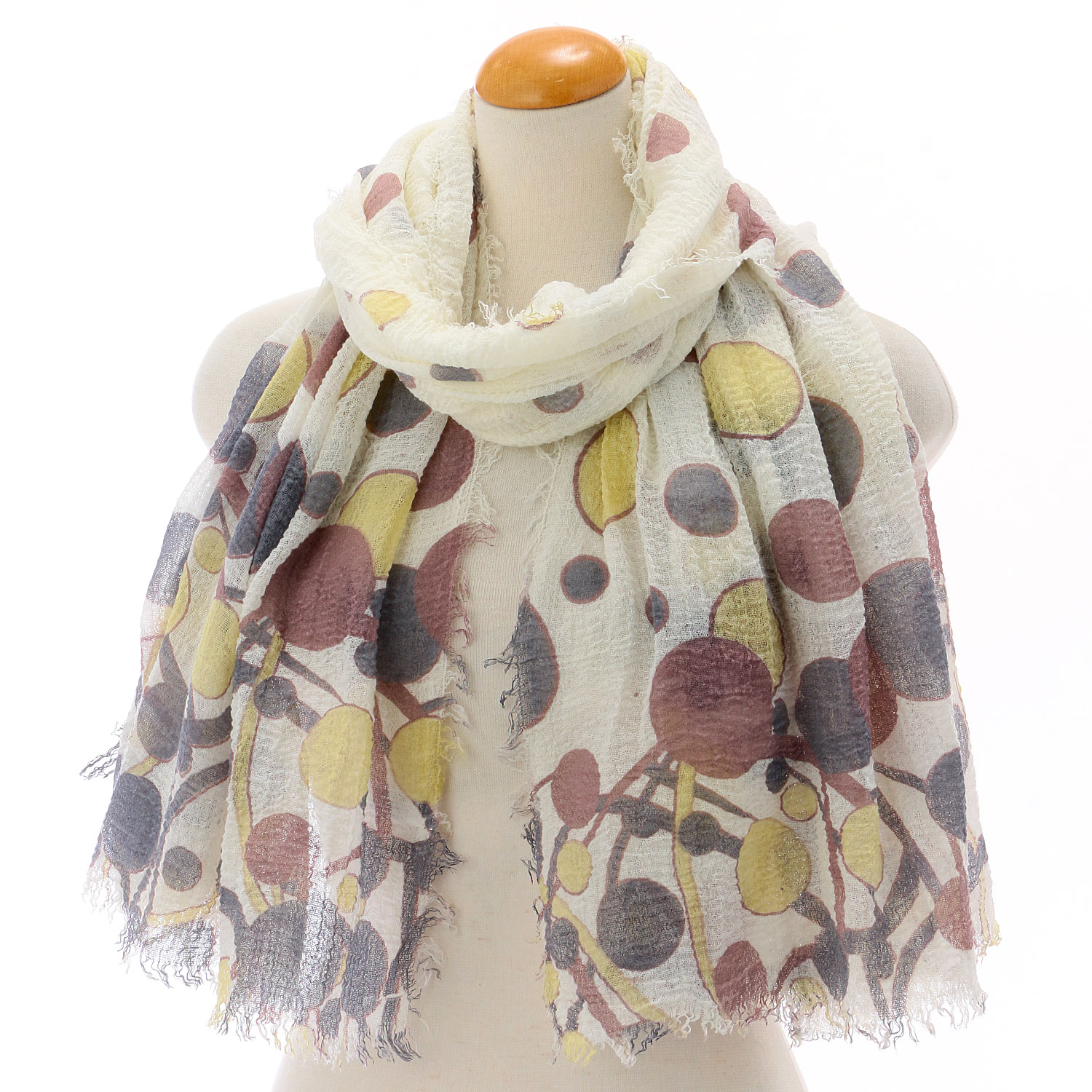 水玉ガーゼタッチストール