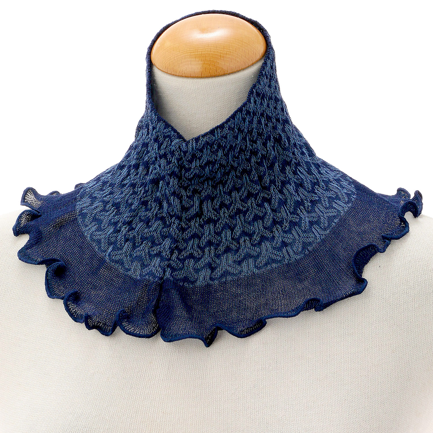 日本製 ネックカバー亀甲柄 春夏素材 - 画像4