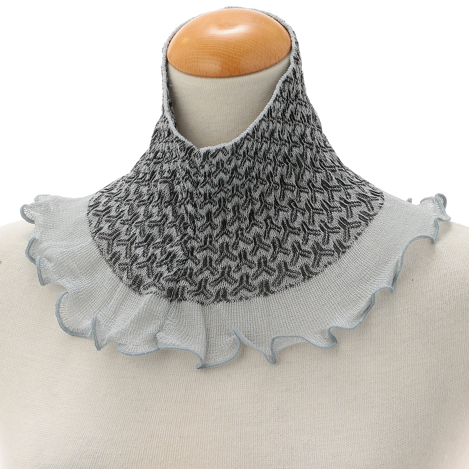 日本製 ネックカバー亀甲柄 春夏素材