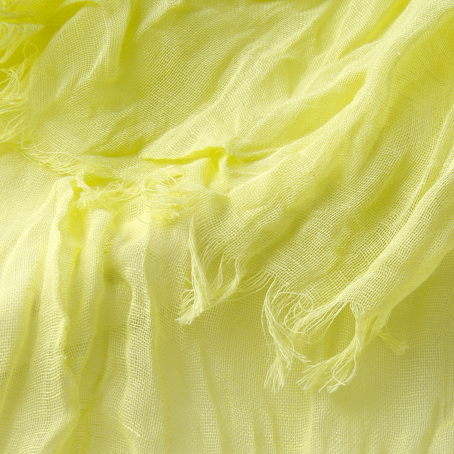 UV綿麻無地シワ加工ストール - 画像3