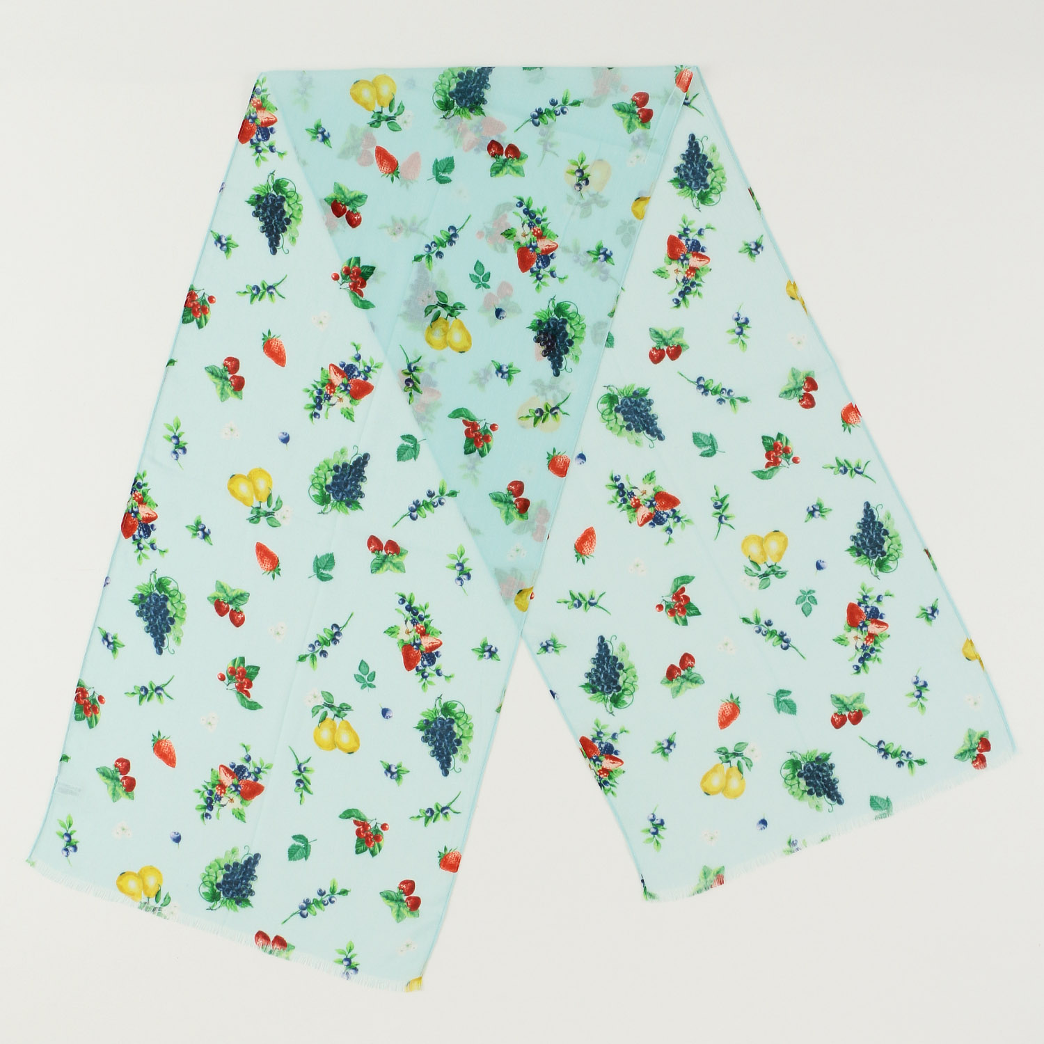 UV接触冷感ストール フルーツ柄 - 画像3