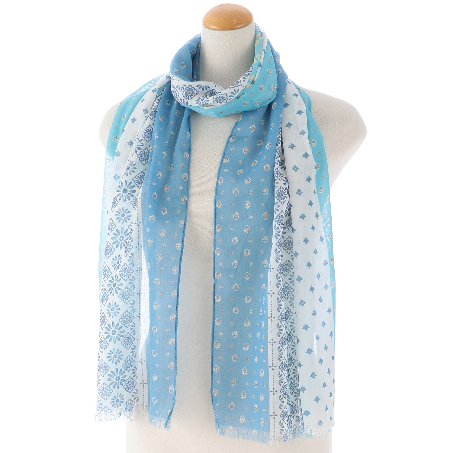 コットン細UVストール プロバンス柄 - 画像4