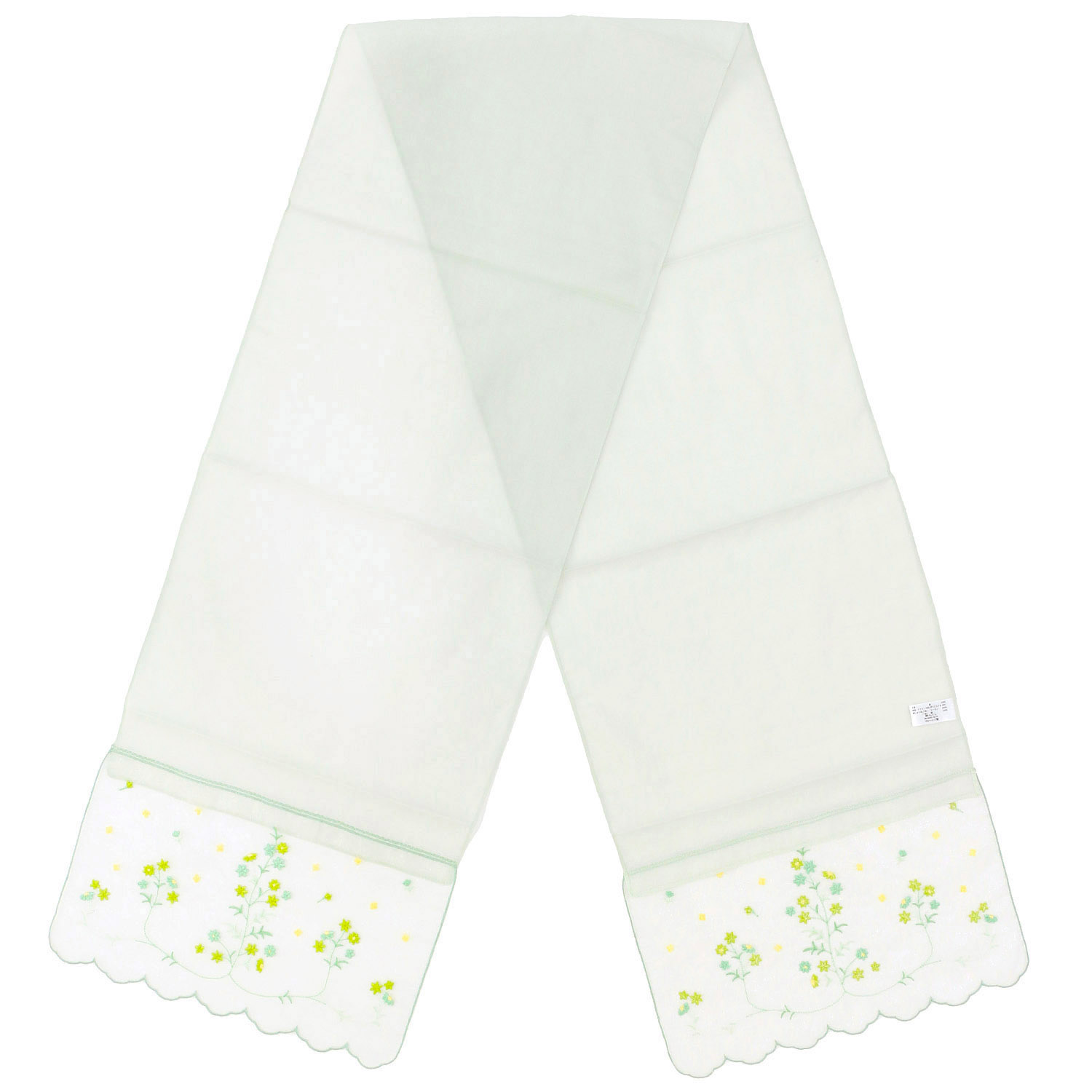 オーガンジー刺繍ストール レースフラワー - 画像5